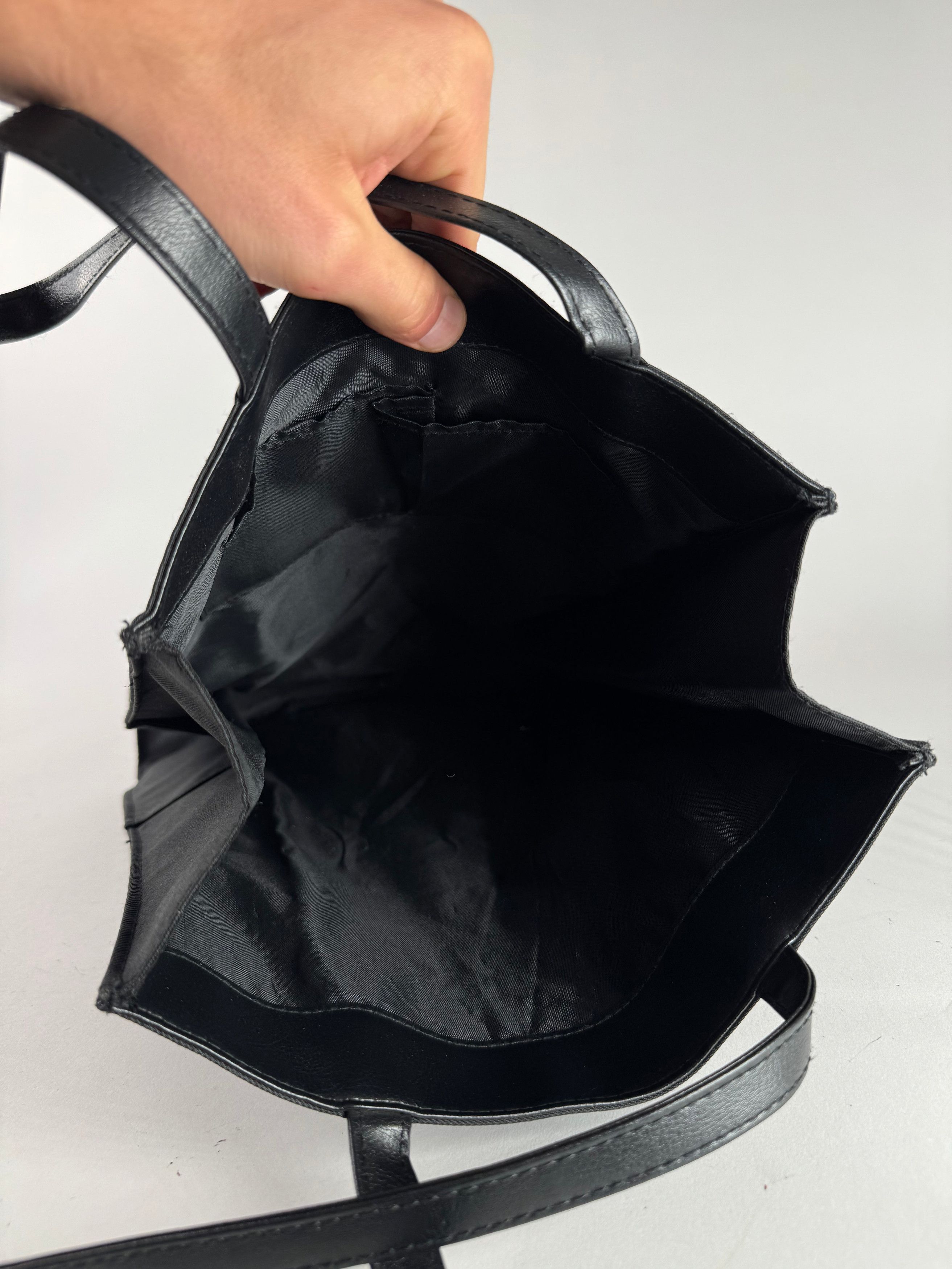 Yohji Yamamoto Vintage Shopper leather Bag black Size ONE SIZE - 2 Thumbnail