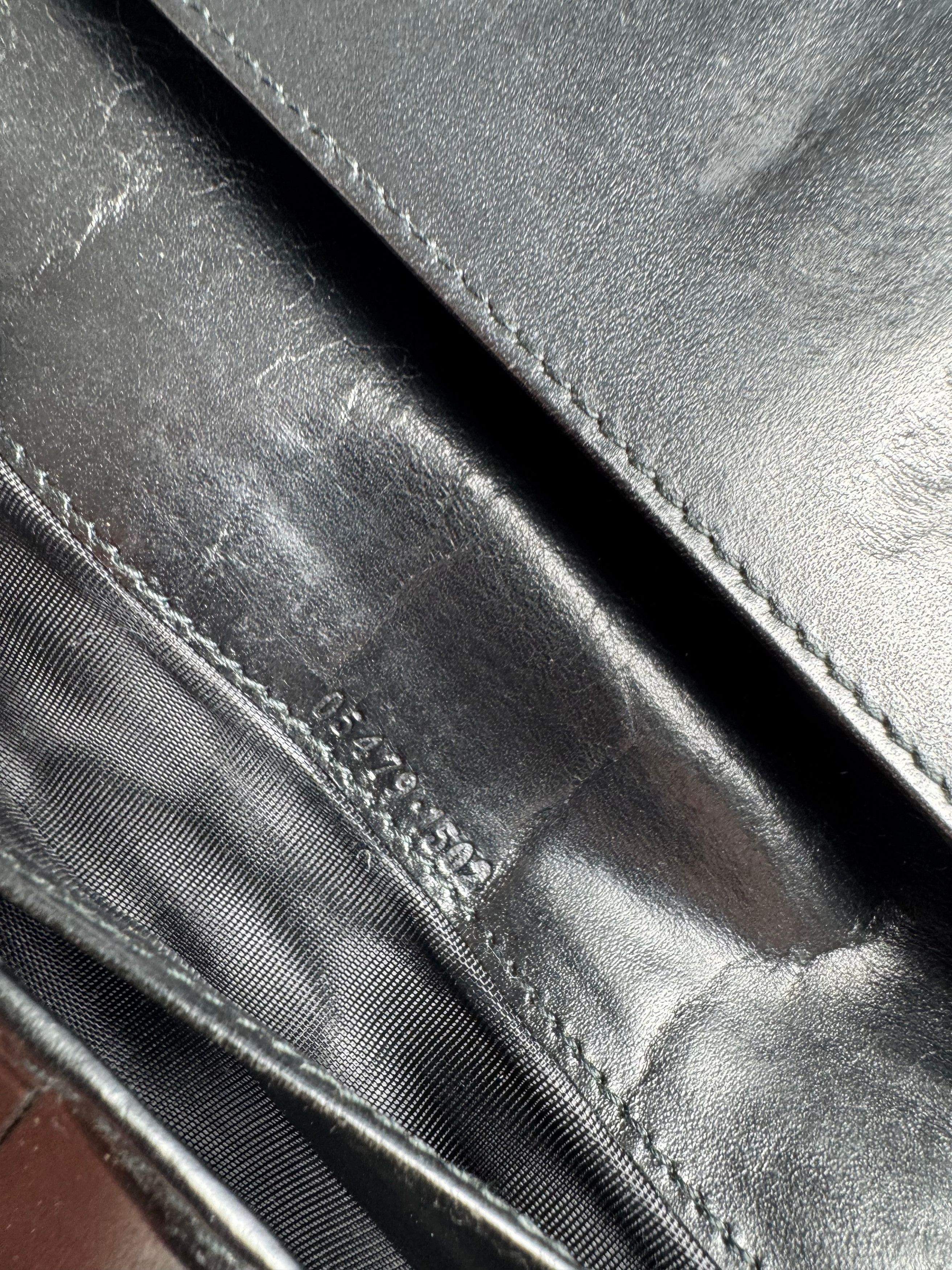 Gucci Vintage Jackie Monogram Leather Wallet Black Size ONE SIZE - 8 Thumbnail