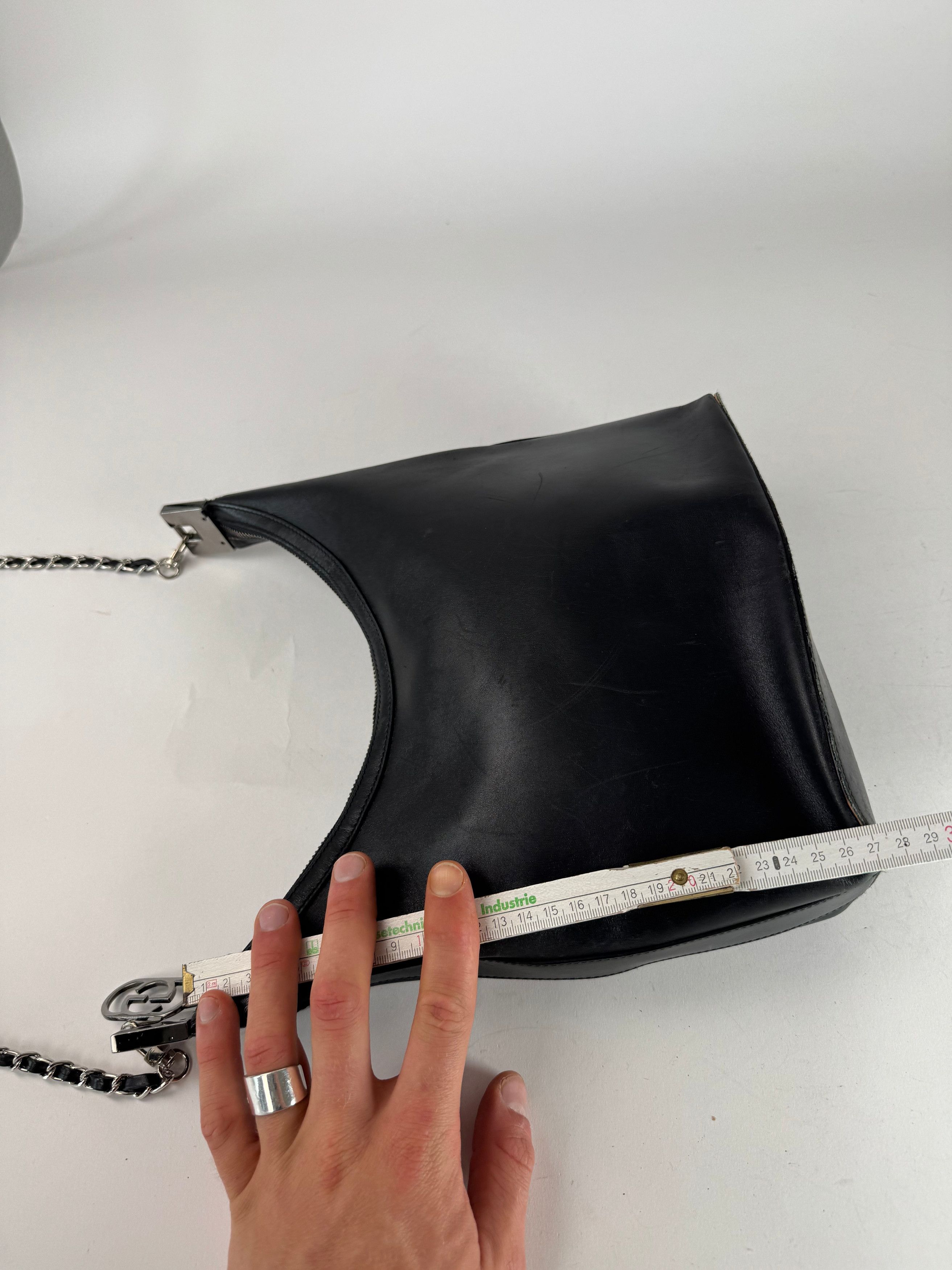 Gucci Vintage Leather Bag Black Size ONE SIZE - 4 Thumbnail