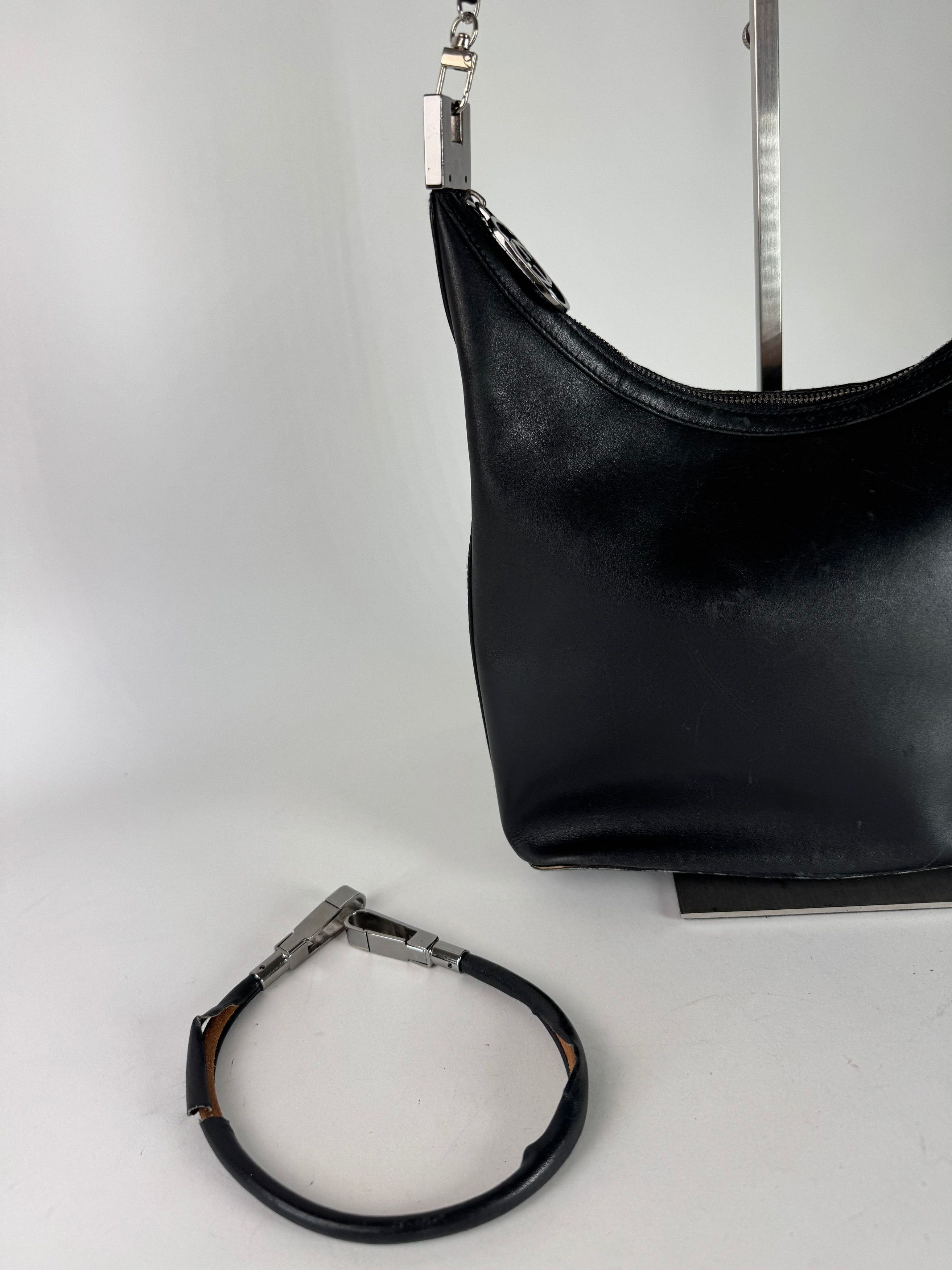 Gucci Vintage Leather Bag Black Size ONE SIZE - 13 Thumbnail