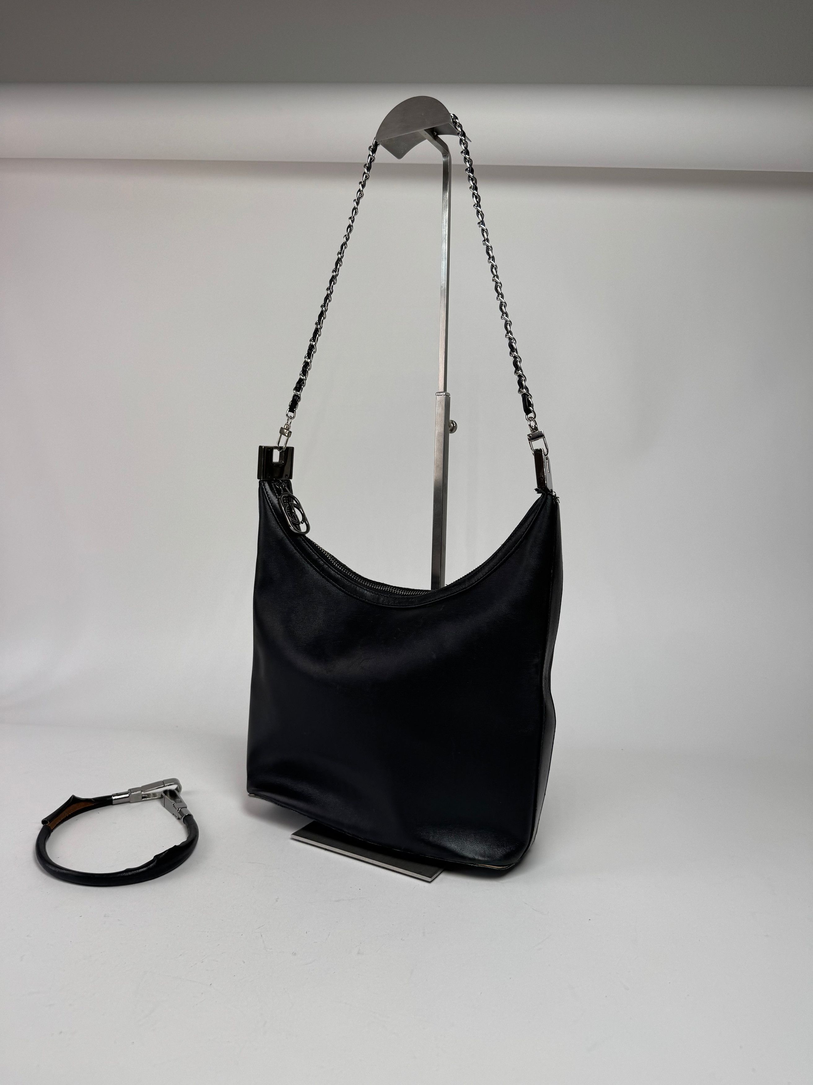 Gucci Vintage Leather Bag Black Size ONE SIZE - 2 Thumbnail