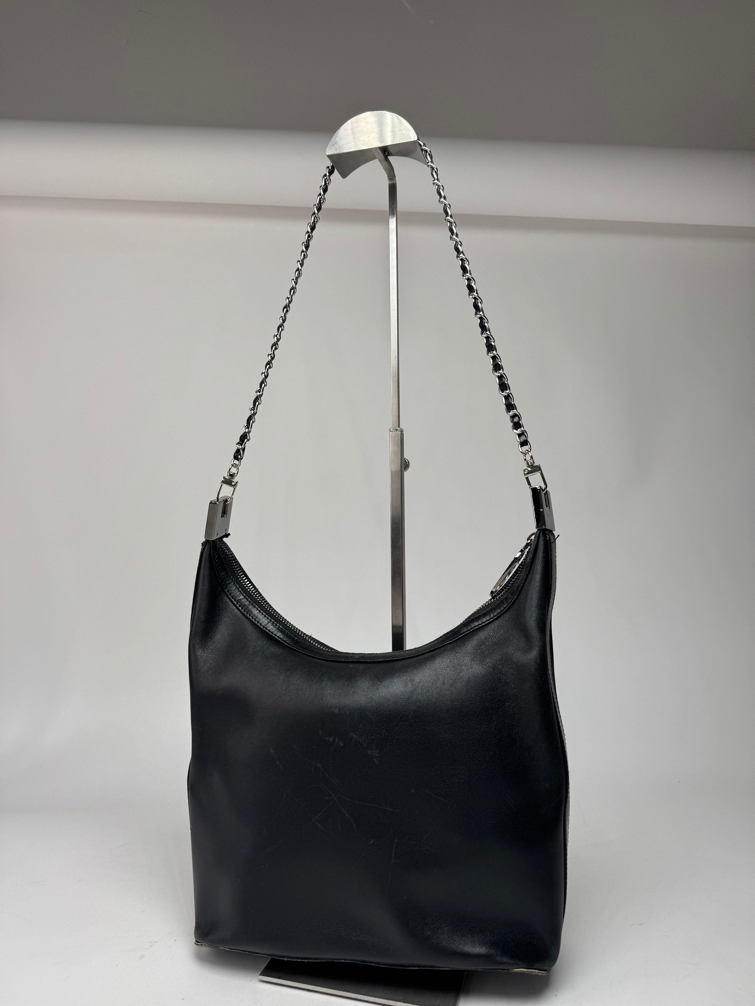 Gucci Vintage Leather Bag Black Size ONE SIZE - 8 Thumbnail