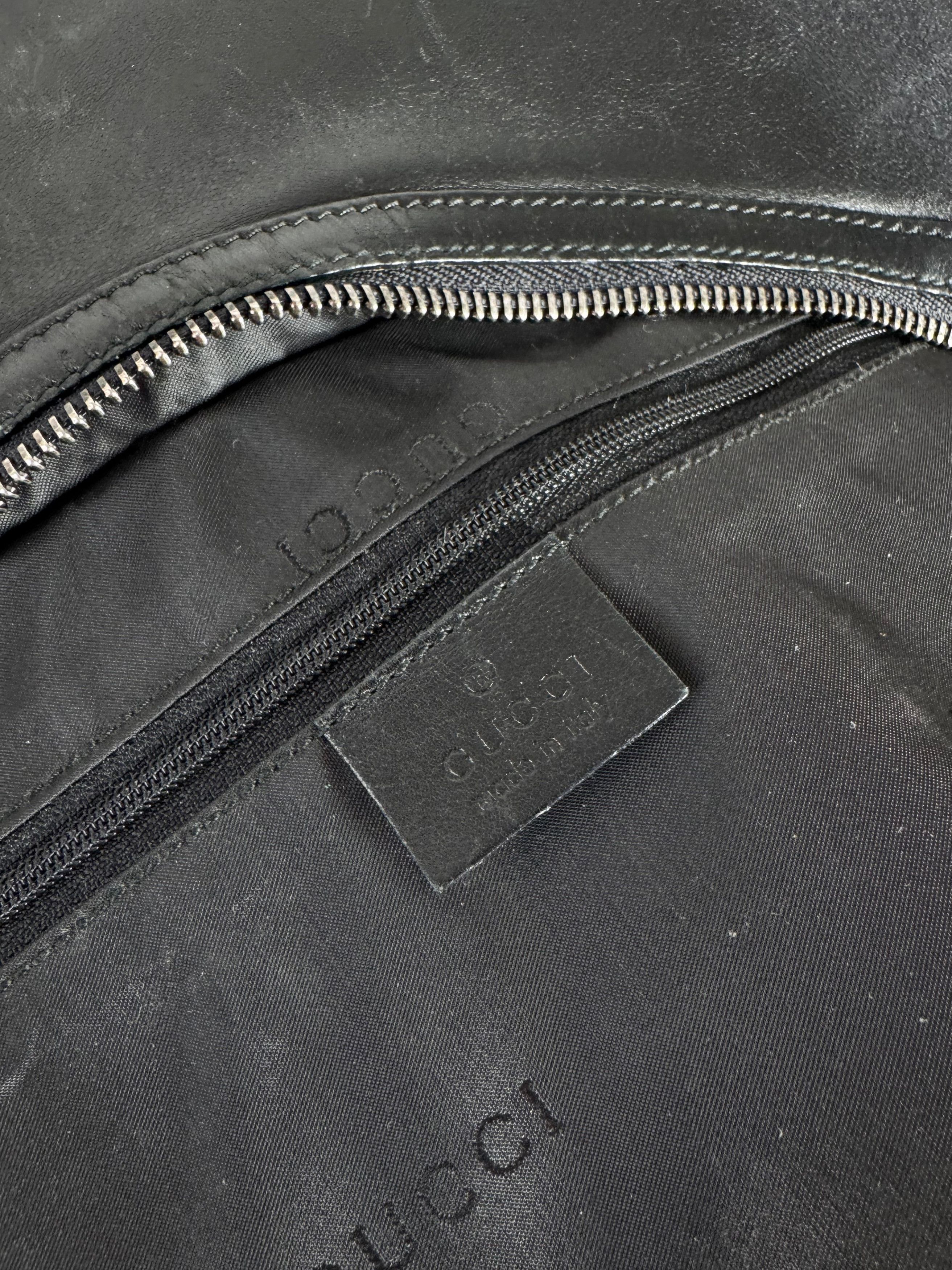 Gucci Vintage Leather Bag Black Size ONE SIZE - 15 Thumbnail