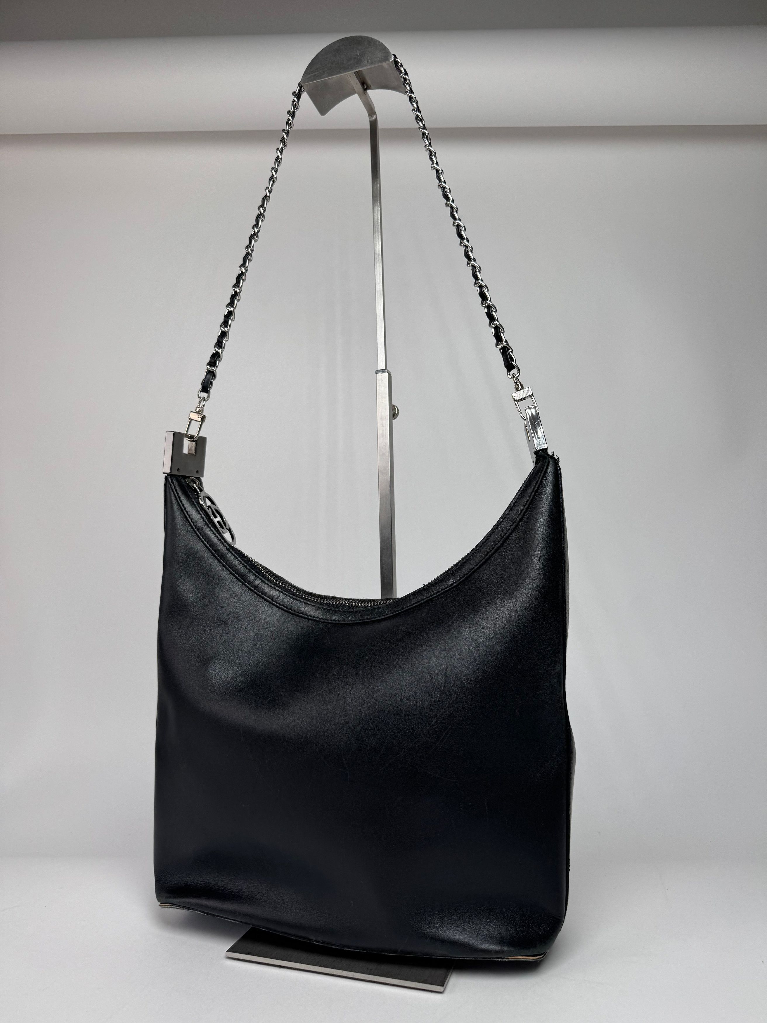 Gucci Vintage Leather Bag Black Size ONE SIZE - 12 Thumbnail