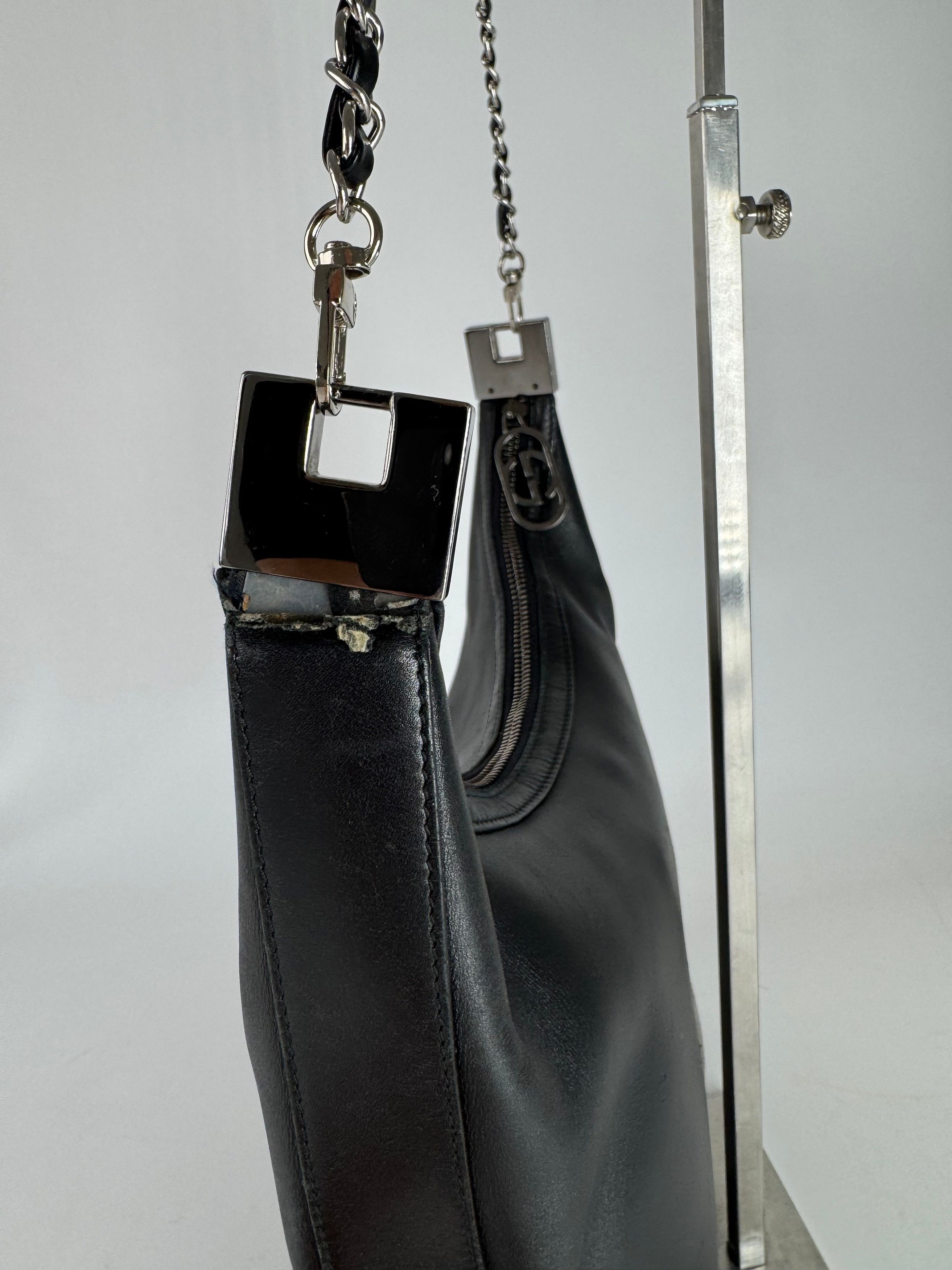 Gucci Vintage Leather Bag Black Size ONE SIZE - 9 Thumbnail