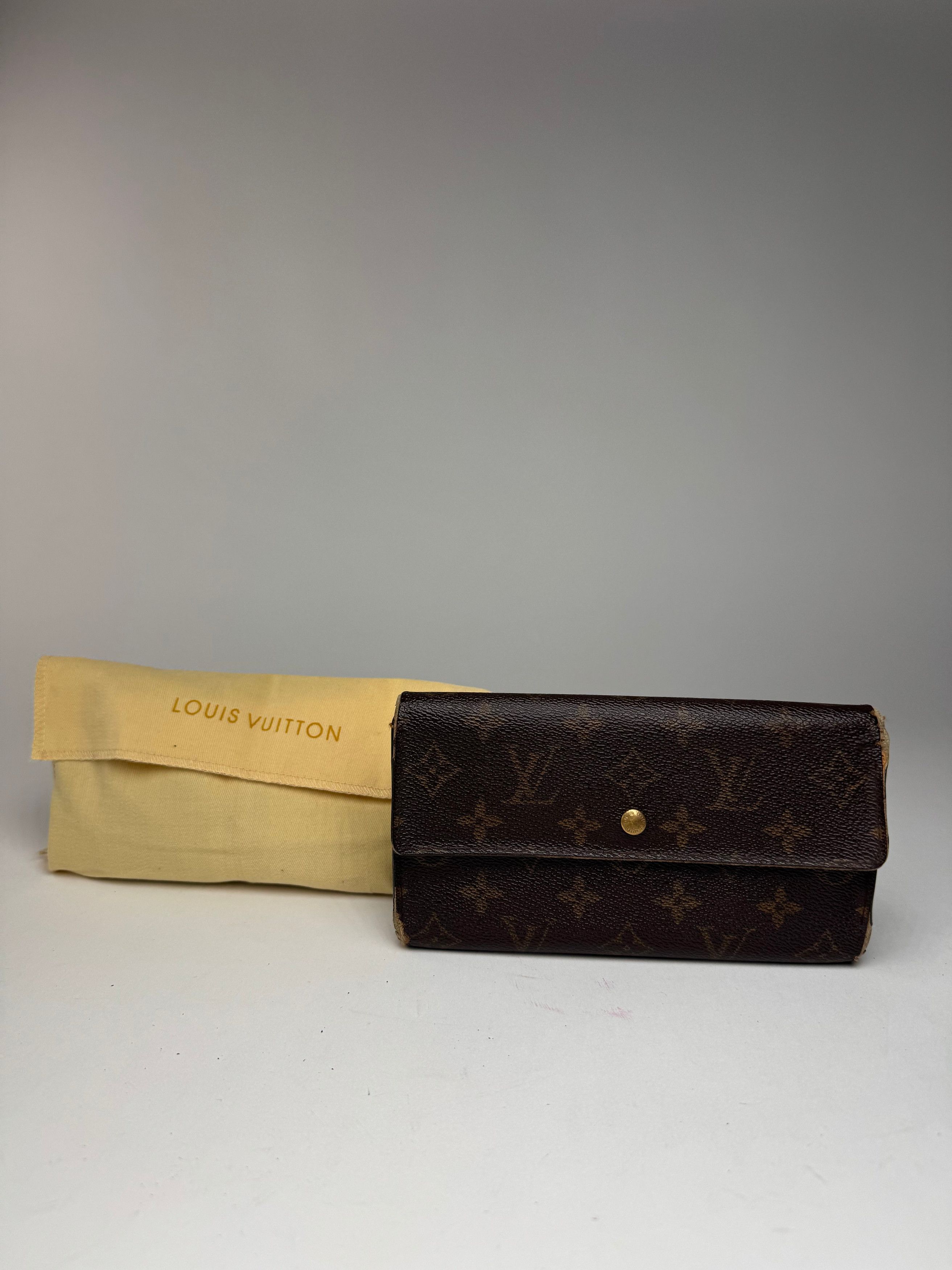 Louis Vuitton Vintage leather monogram wallet brown Size ONE SIZE - 11 Thumbnail