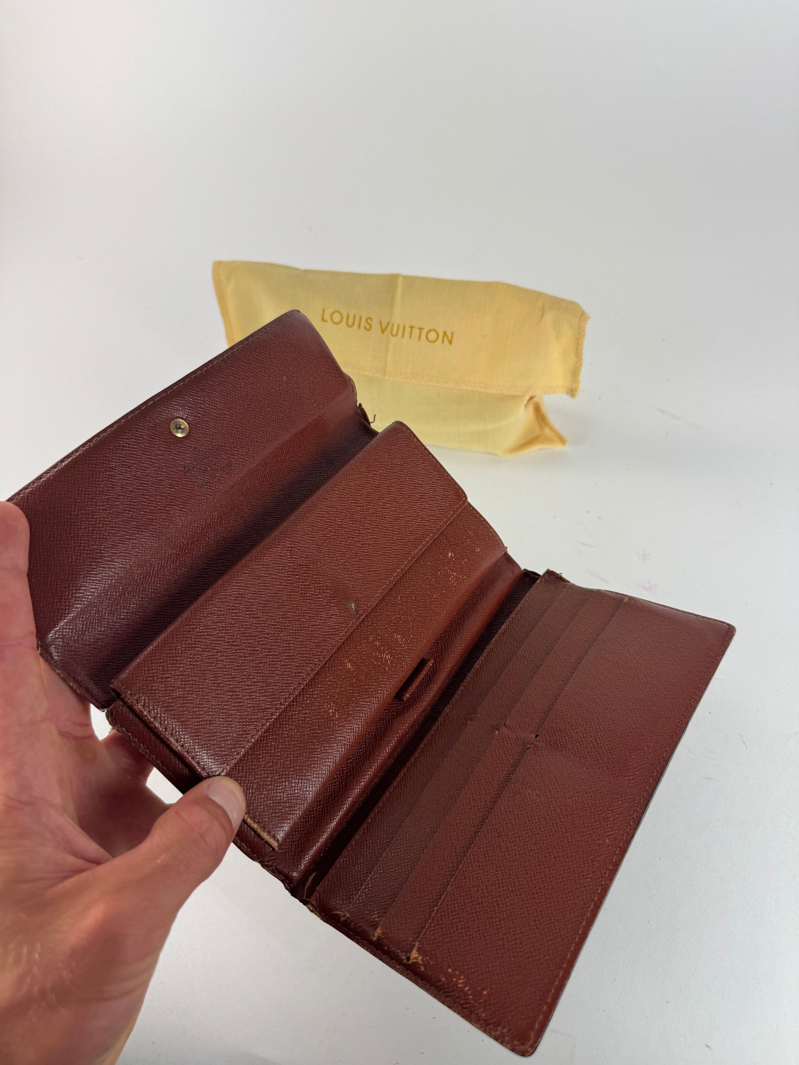 Louis Vuitton Vintage leather monogram wallet brown Size ONE SIZE - 8 Thumbnail