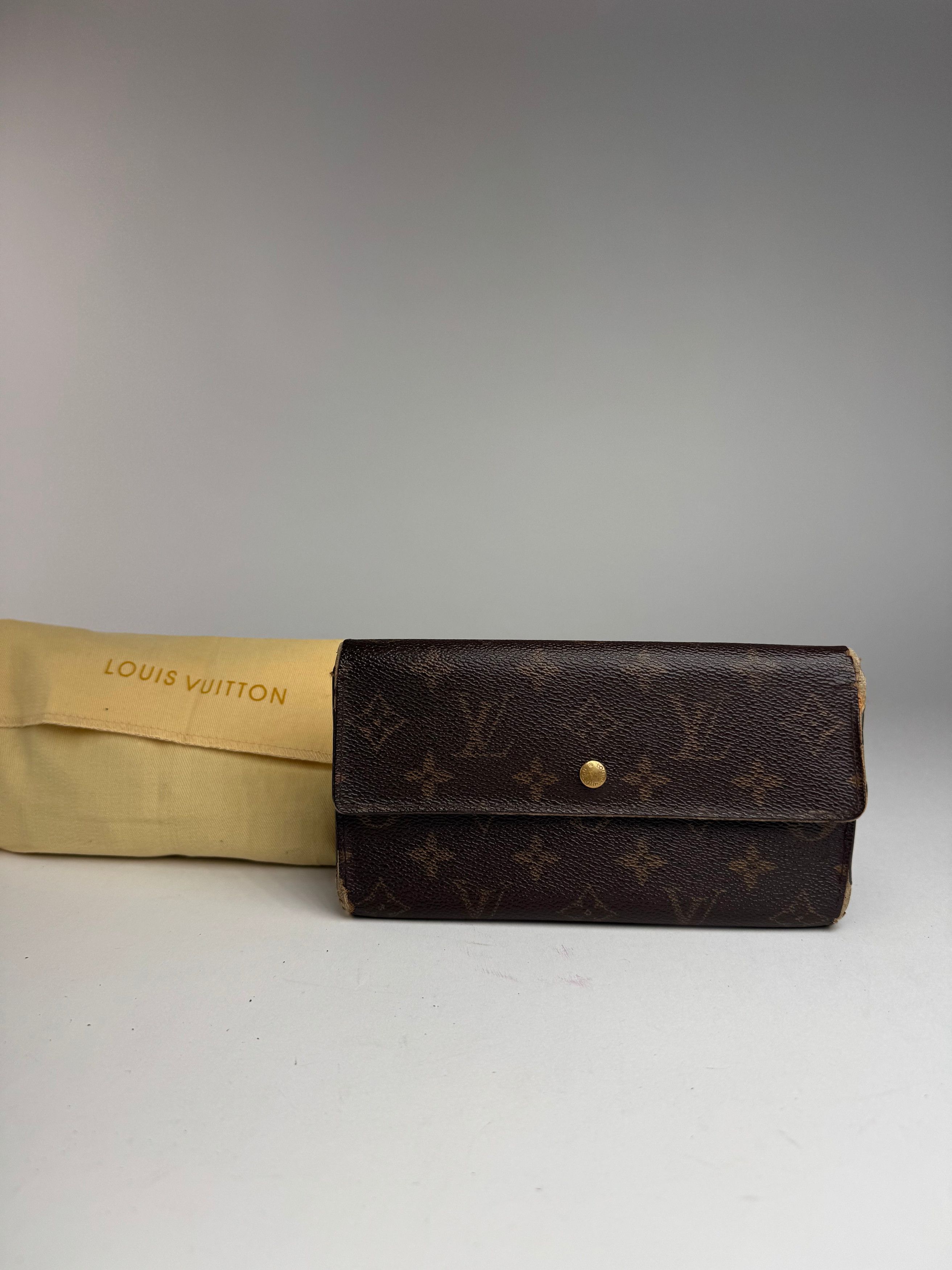 Louis Vuitton Vintage leather monogram wallet brown Size ONE SIZE - 2 Thumbnail
