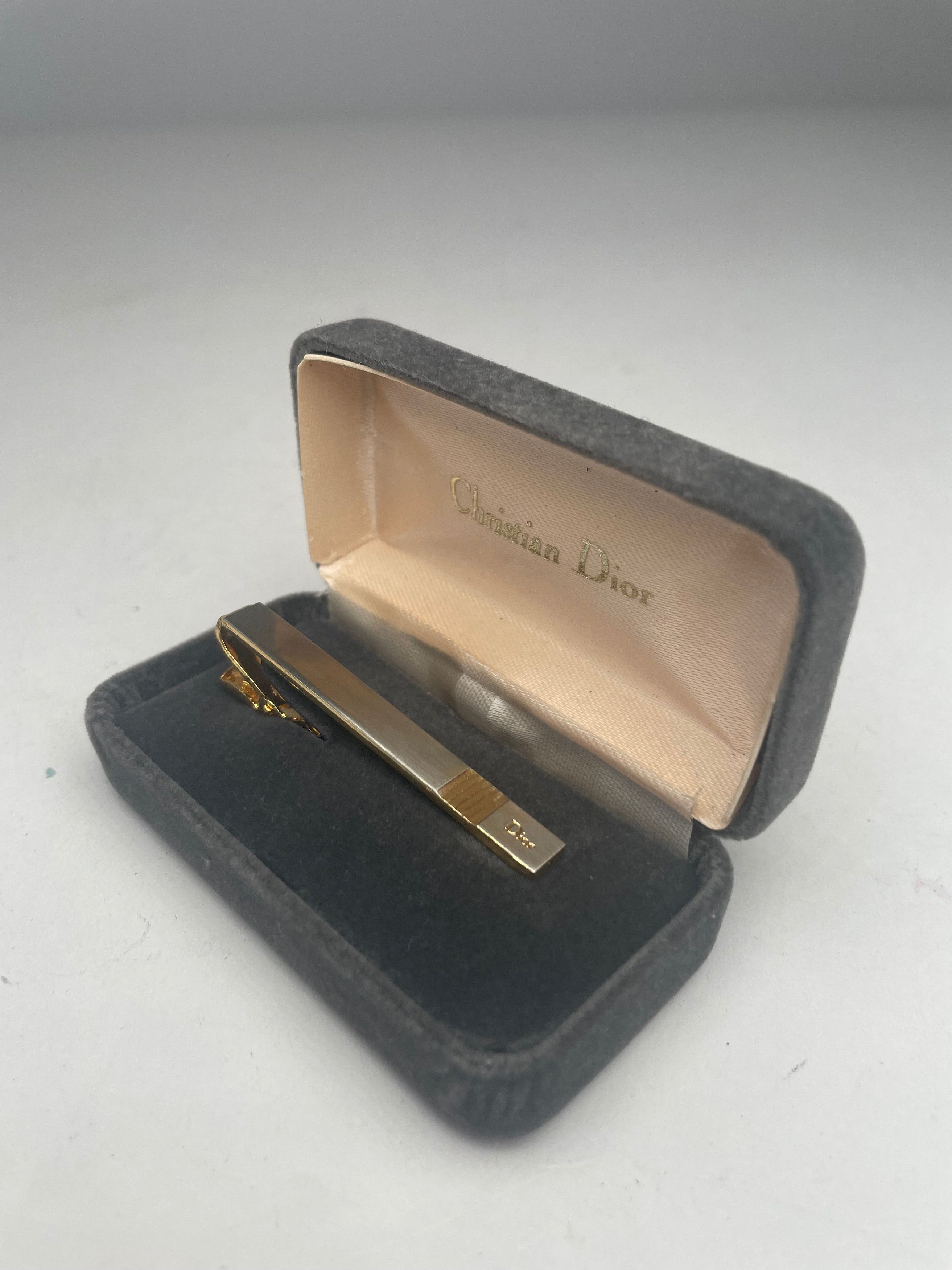 Dior Vintage Tie Money Clamp Golden Steel Size ONE SIZE - 3 Thumbnail