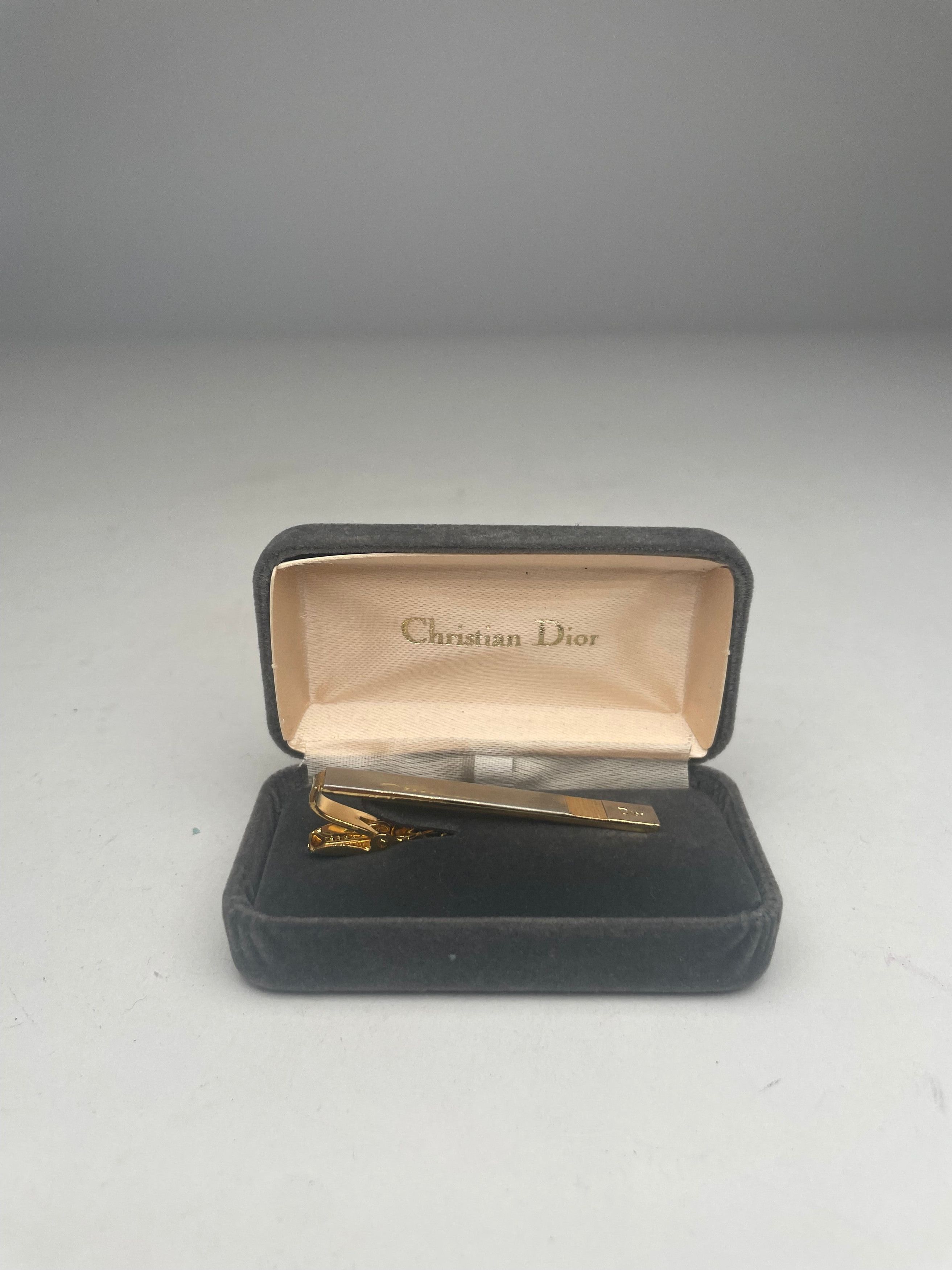 Dior Vintage Tie Money Clamp Golden Steel Size ONE SIZE - 6 Thumbnail