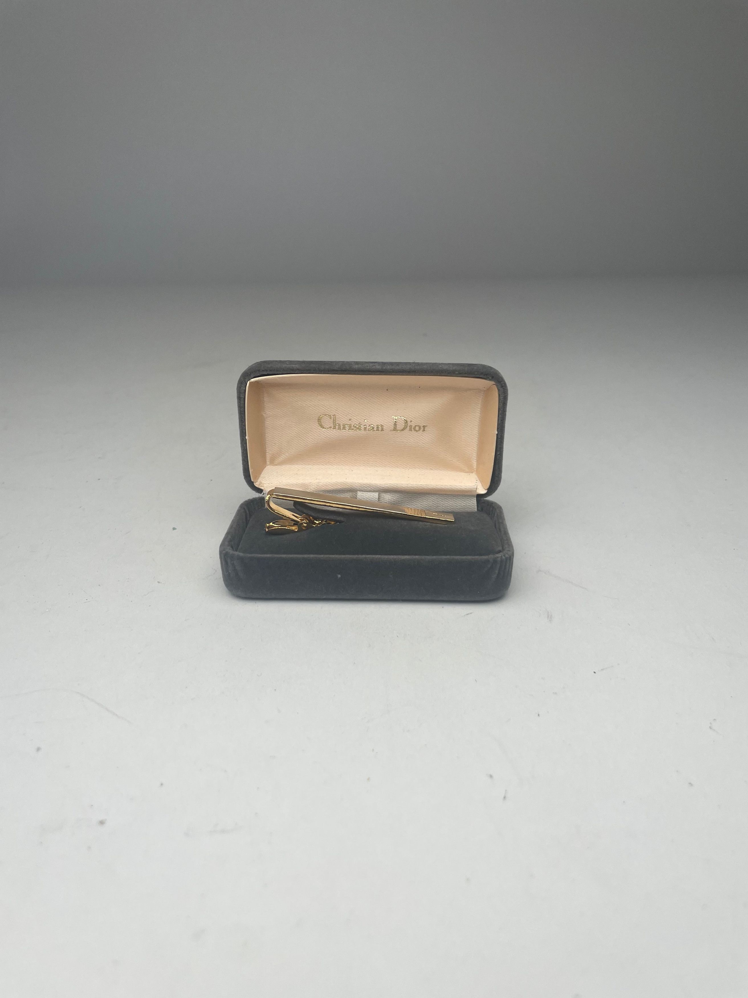 Dior Vintage Tie Money Clamp Golden Steel Size ONE SIZE - 4 Thumbnail
