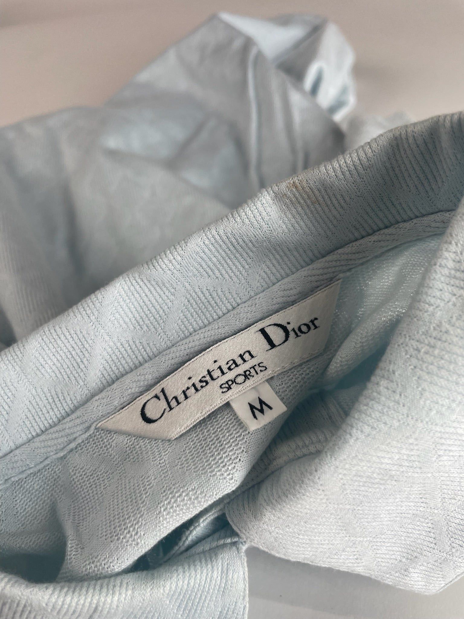 Dior Vintage Polo Shirt light blue M Size M / US 6-8 / IT 42-44 - 8 Thumbnail