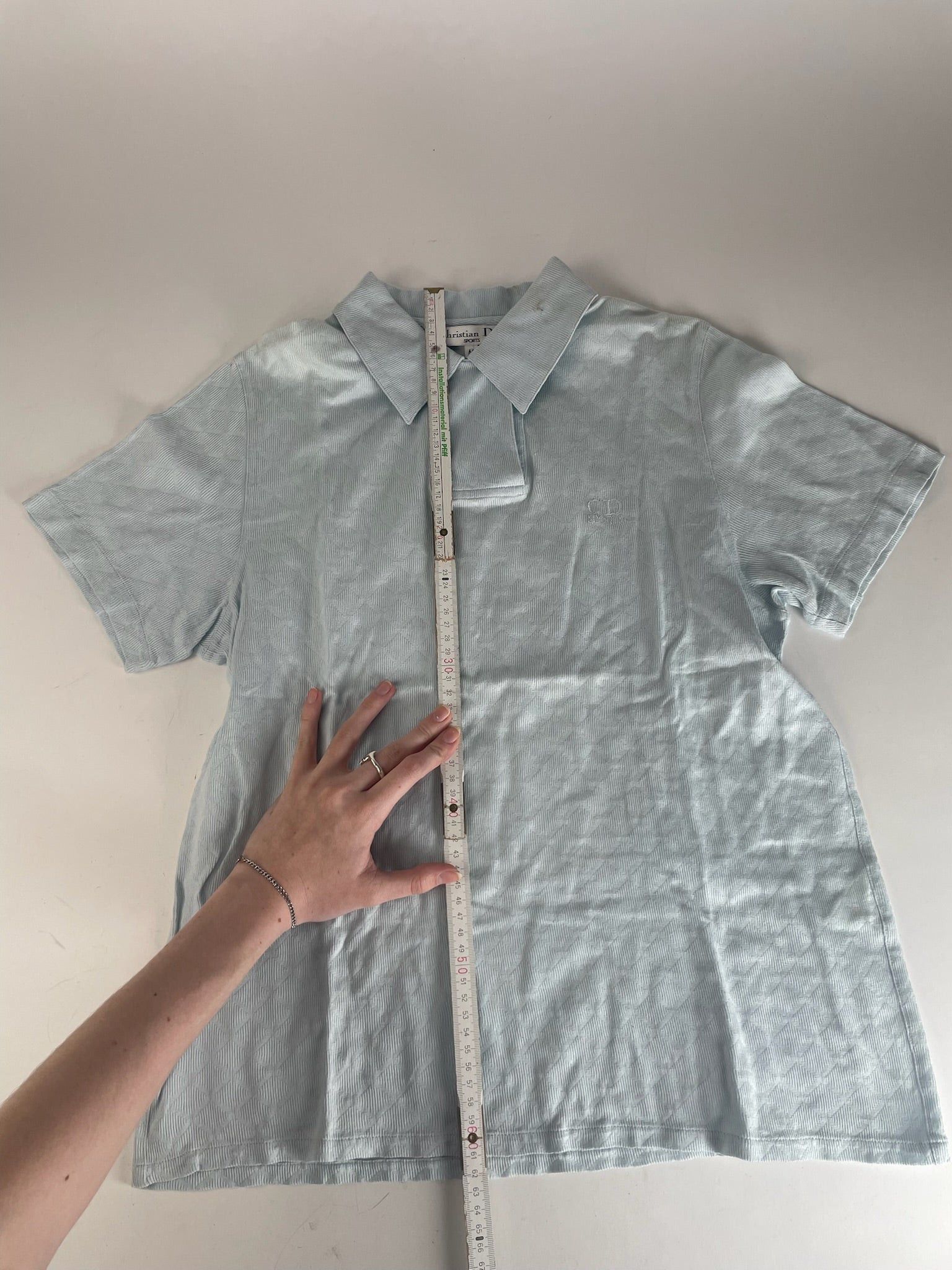 Dior Vintage Polo Shirt light blue M Size M / US 6-8 / IT 42-44 - 14 Thumbnail