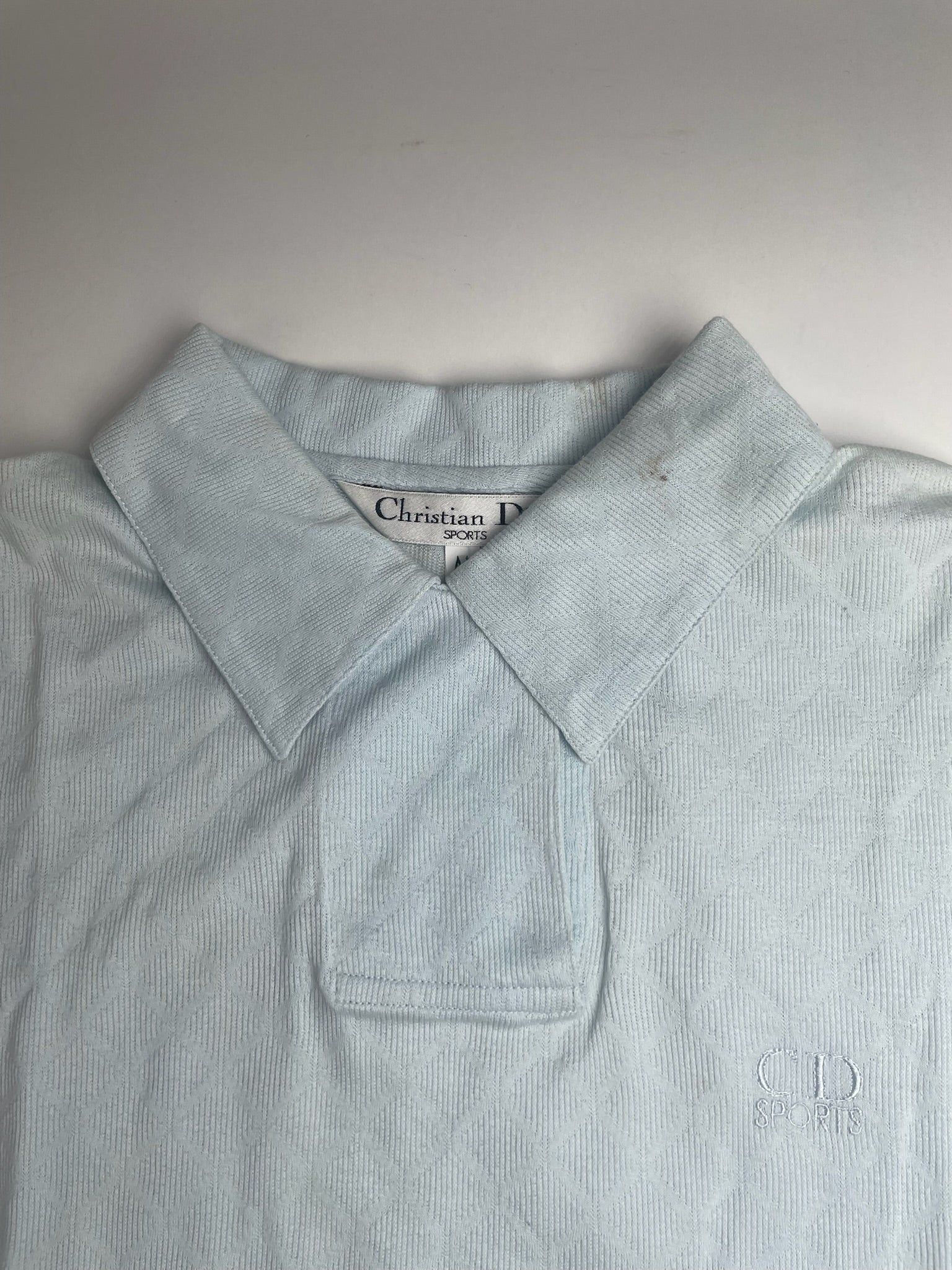 Dior Vintage Polo Shirt light blue M Size M / US 6-8 / IT 42-44 - 10 Thumbnail