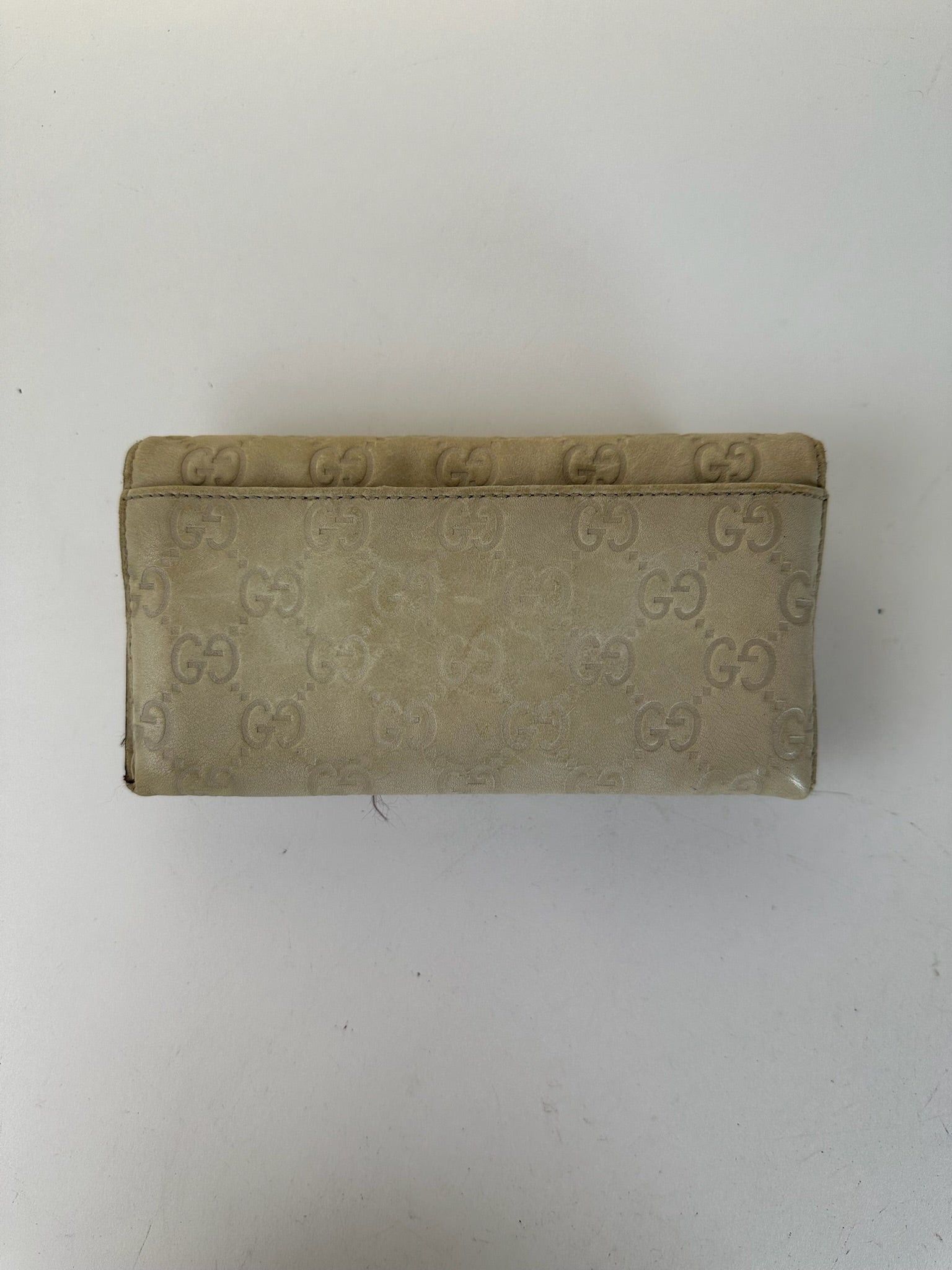 Gucci Vintage Monogramm Leather wallet white Size ONE SIZE - 3 Thumbnail