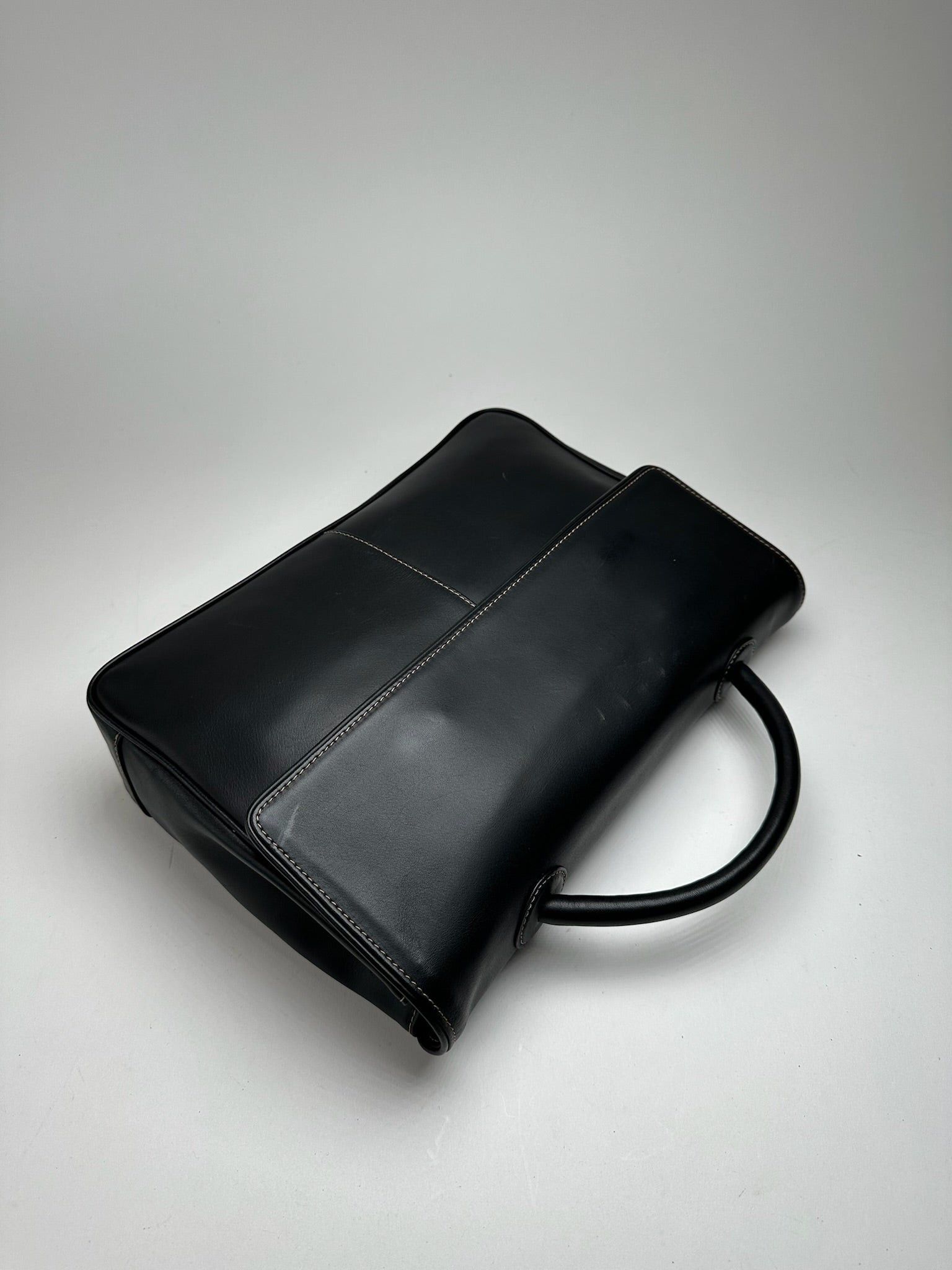 Issey Miyake Vintage Leather Briefcase black Size ONE SIZE - 7 Thumbnail