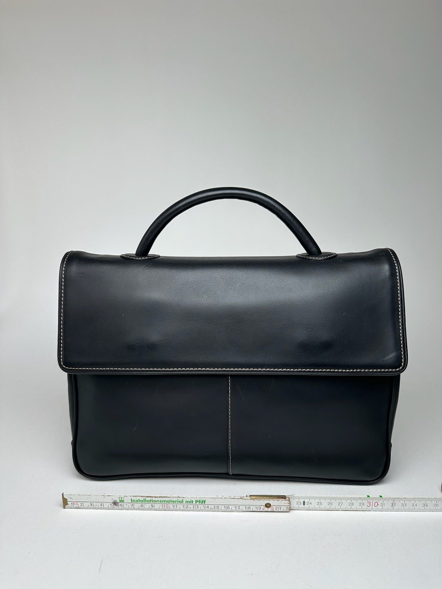 Issey Miyake Vintage Leather Briefcase black Size ONE SIZE - 10 Thumbnail