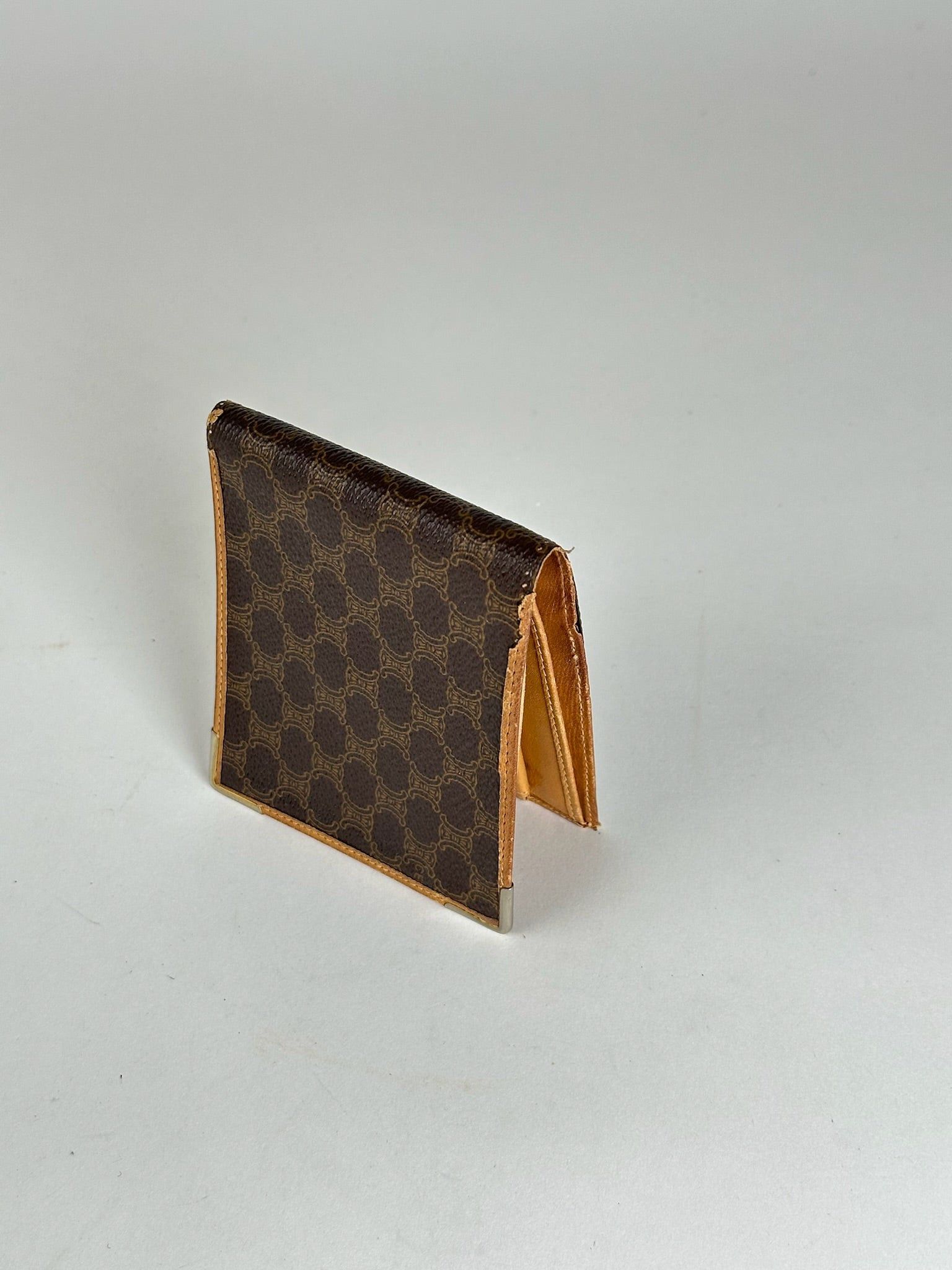 Celine Vintage Monogram leather Card Holder / Flapable Wallet Size ONE SIZE - 3 Thumbnail