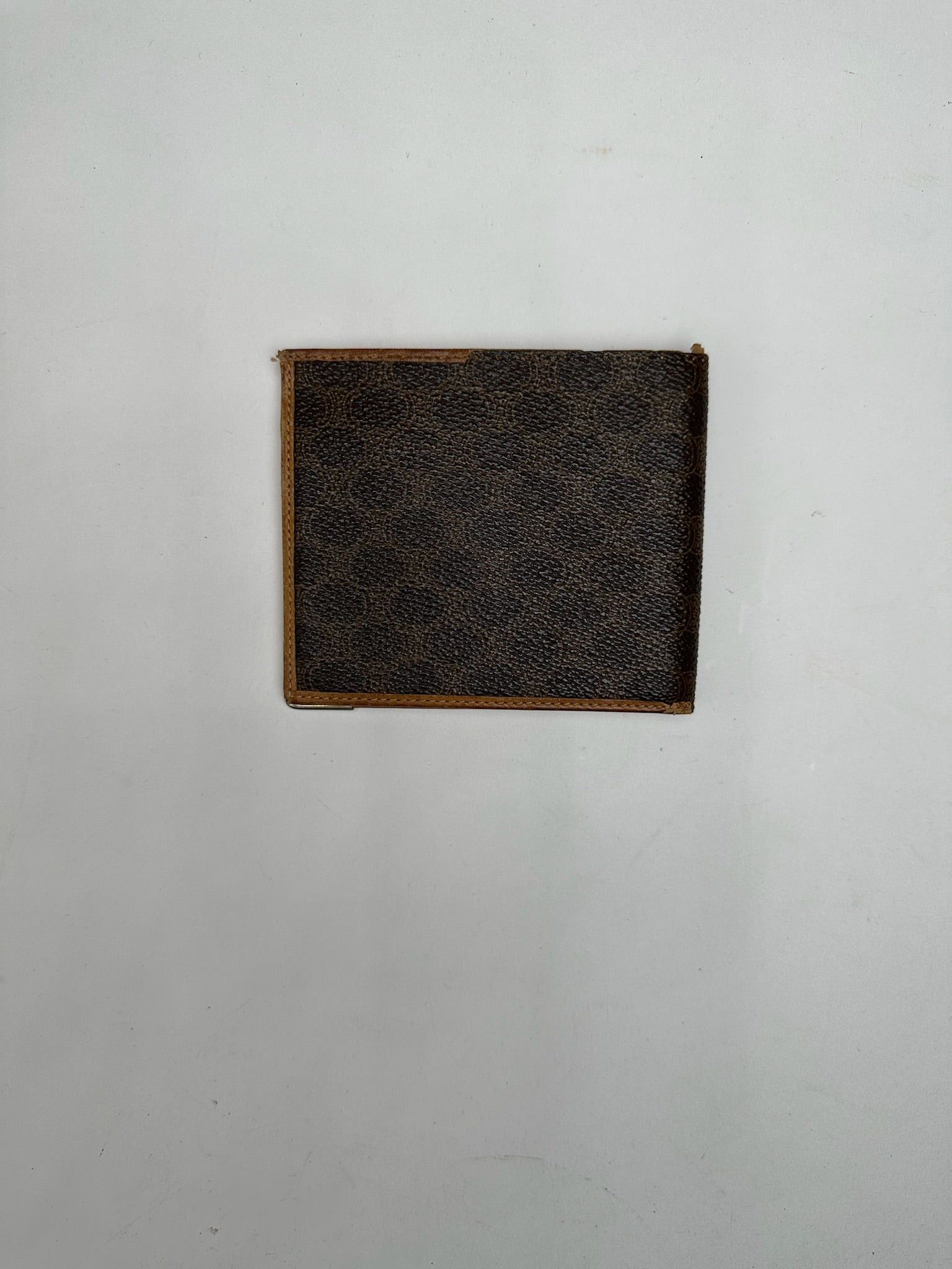 Celine Vintage Monogram leather Card Holder / Flapable Wallet Size ONE SIZE - 2 Thumbnail