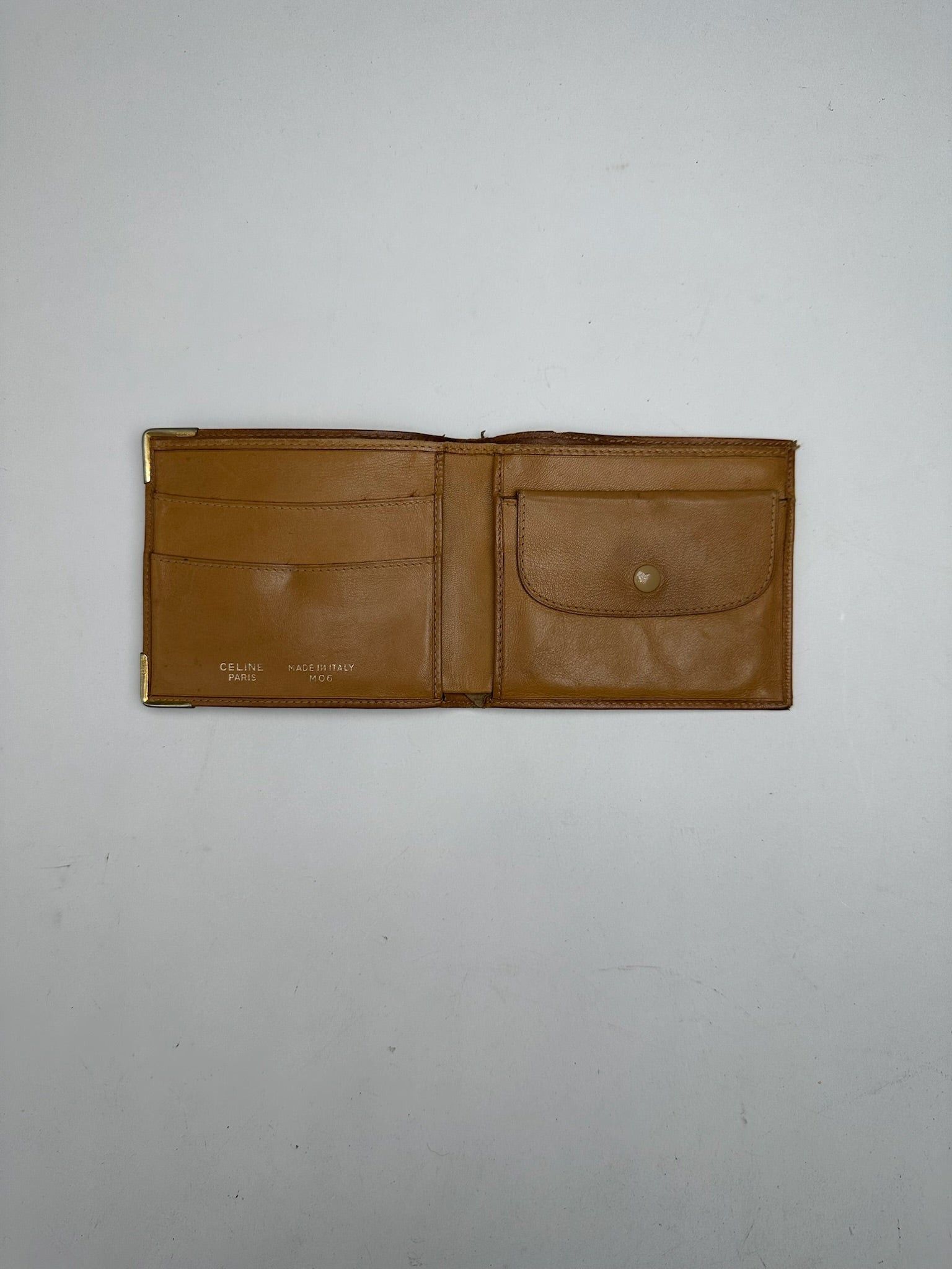 Celine Vintage Monogram leather Card Holder / Flapable Wallet Size ONE SIZE - 6 Thumbnail