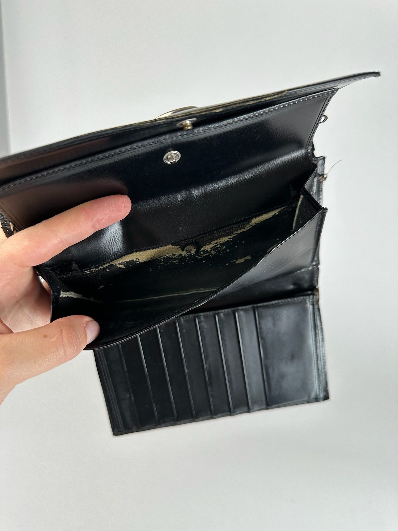 Cartier Vintage Panthere Leather Wallet Black Size ONE SIZE - 10 Thumbnail