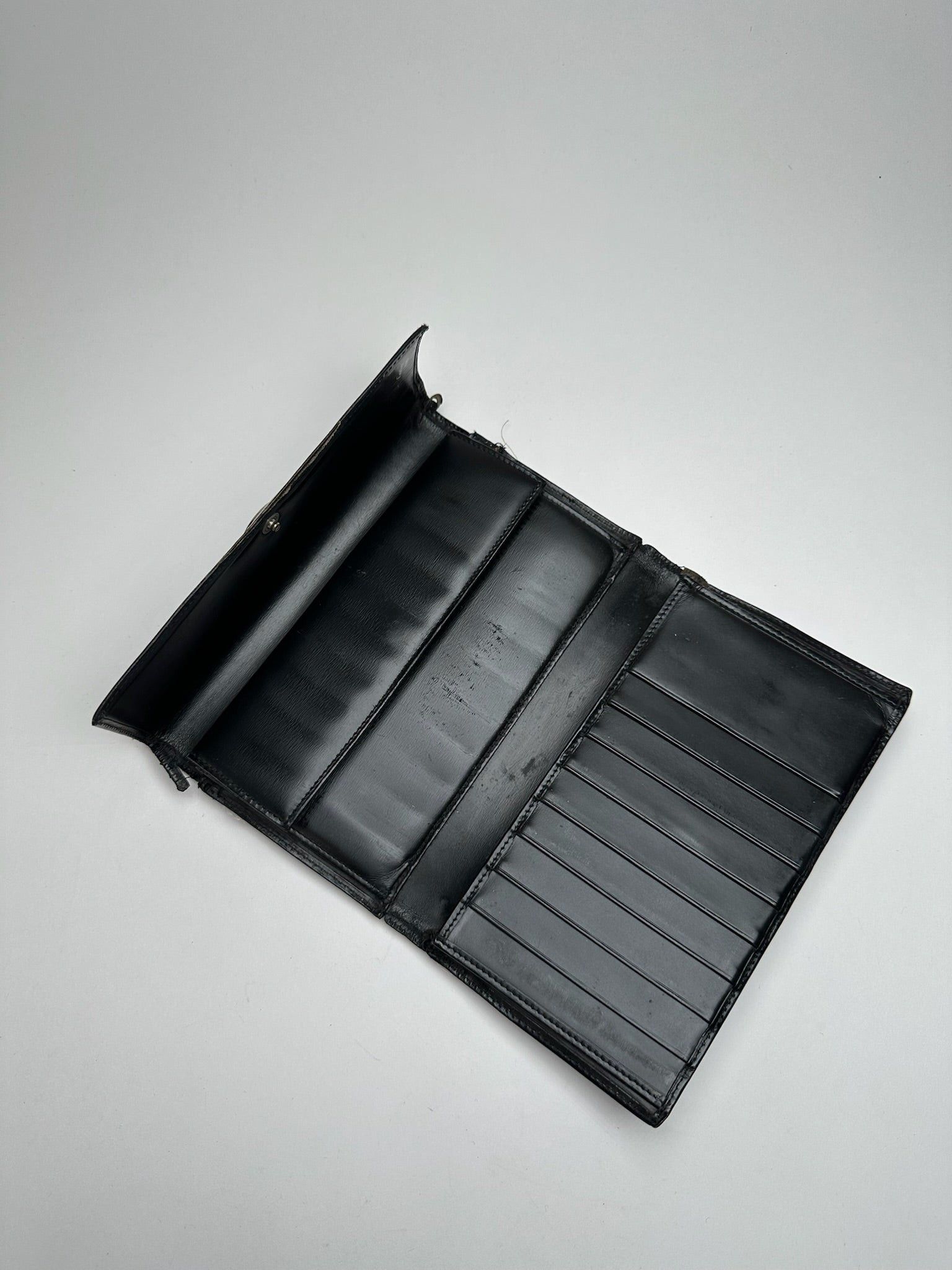 Cartier Vintage Panthere Leather Wallet Black Size ONE SIZE - 9 Thumbnail