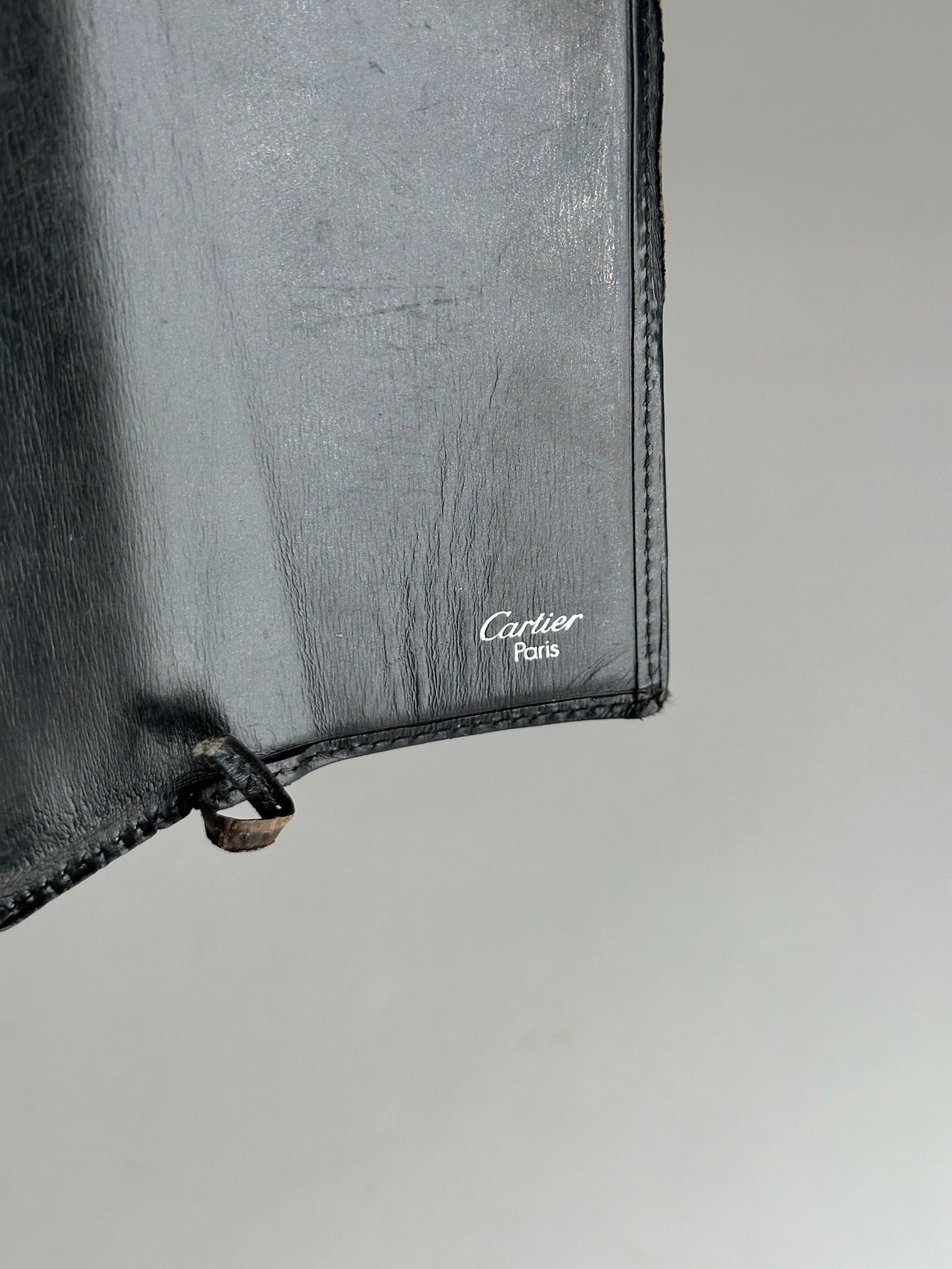 Cartier Vintage Panthere Leather Wallet Black Size ONE SIZE - 12 Thumbnail