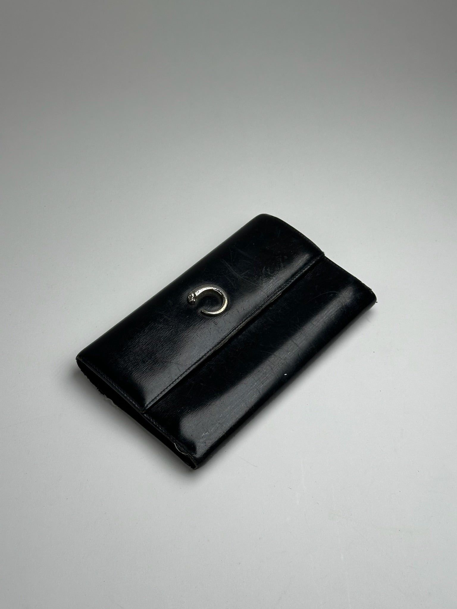 Cartier Vintage Panthere Leather Wallet Black Size ONE SIZE - 7 Thumbnail