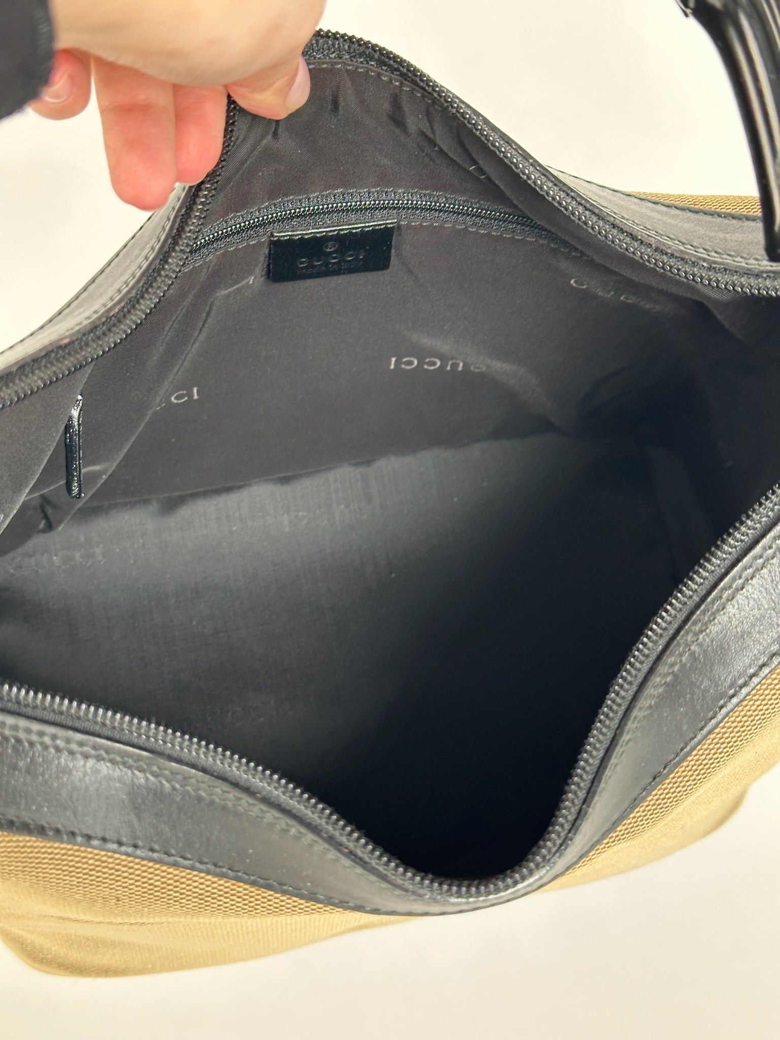 Gucci Vintage Top Handler Handbag Gray Size ONE SIZE - 6 Thumbnail