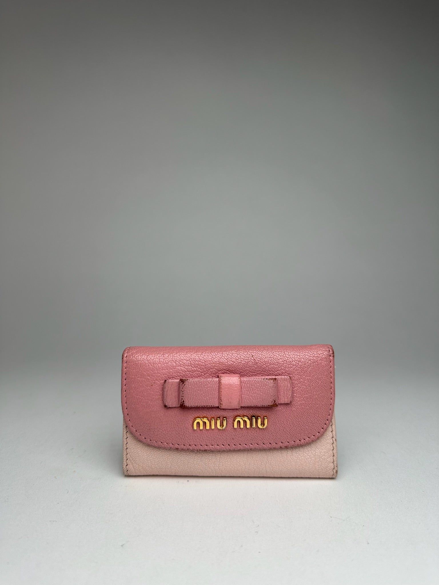 Miu Miu Vintage Leather Key Holder Pink Size ONE SIZE - 6 Thumbnail