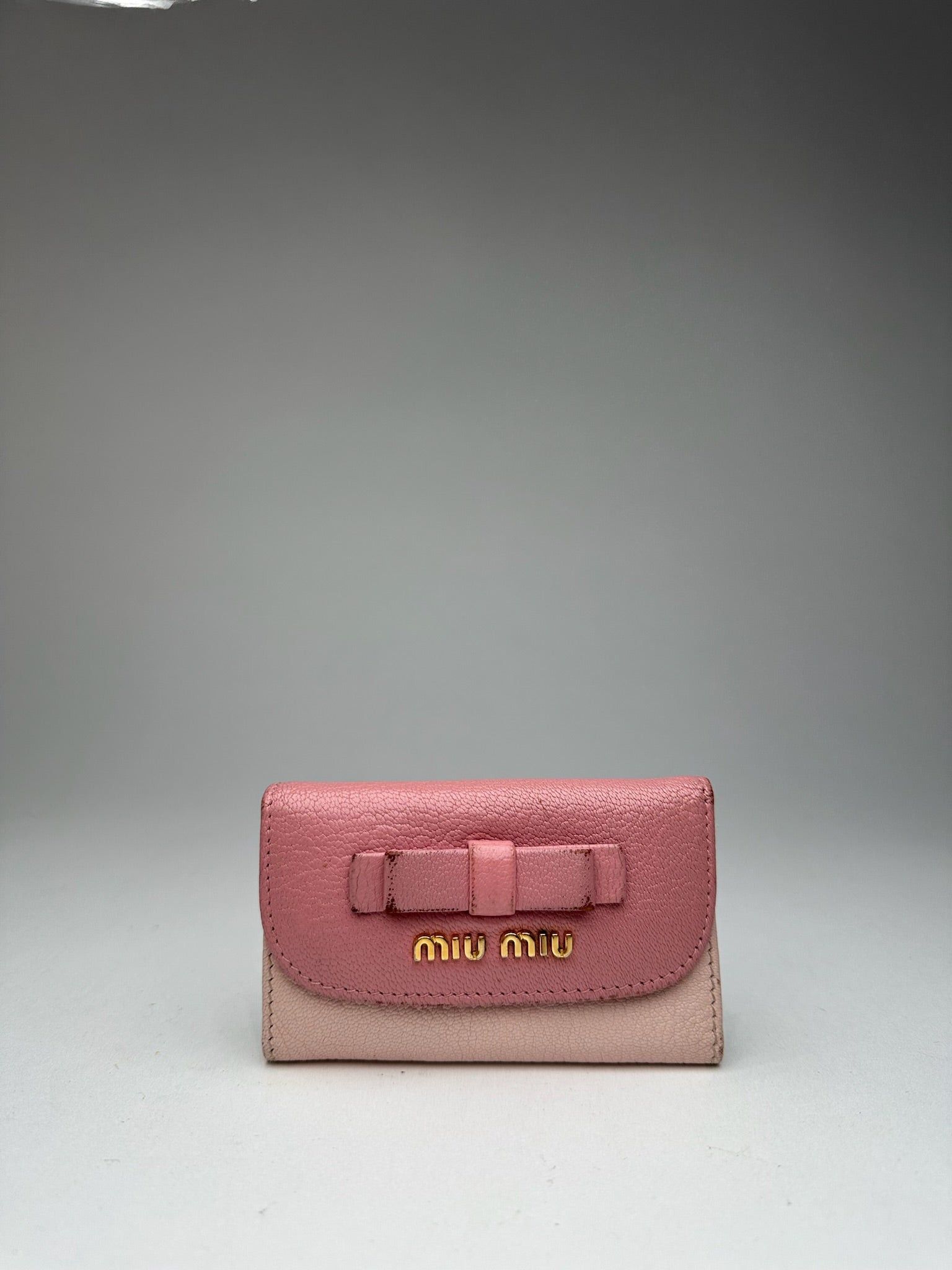 Miu Miu Vintage Leather Key Holder Pink Size ONE SIZE - 11 Thumbnail