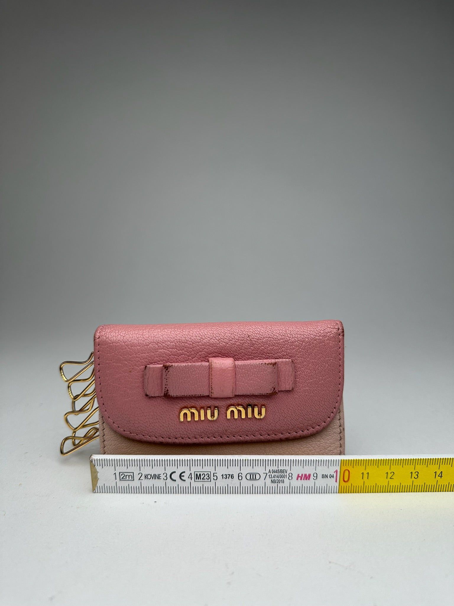 Miu Miu Vintage Leather Key Holder Pink Size ONE SIZE - 12 Thumbnail