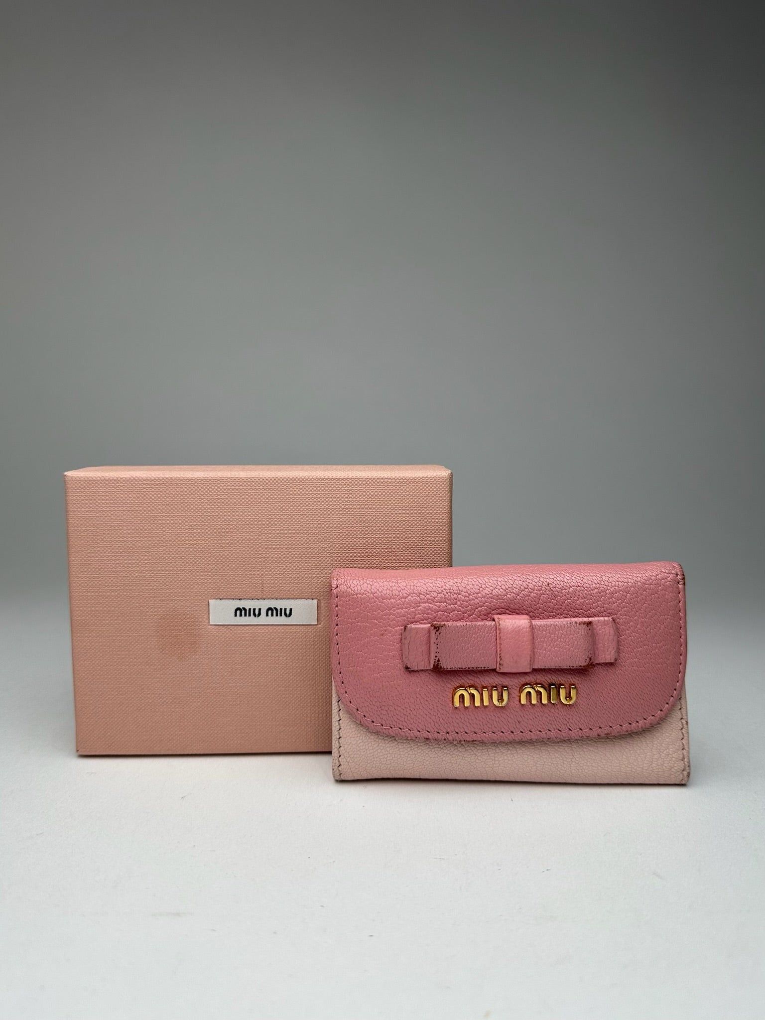 Miu Miu Vintage Leather Key Holder Pink Size ONE SIZE - 3 Thumbnail