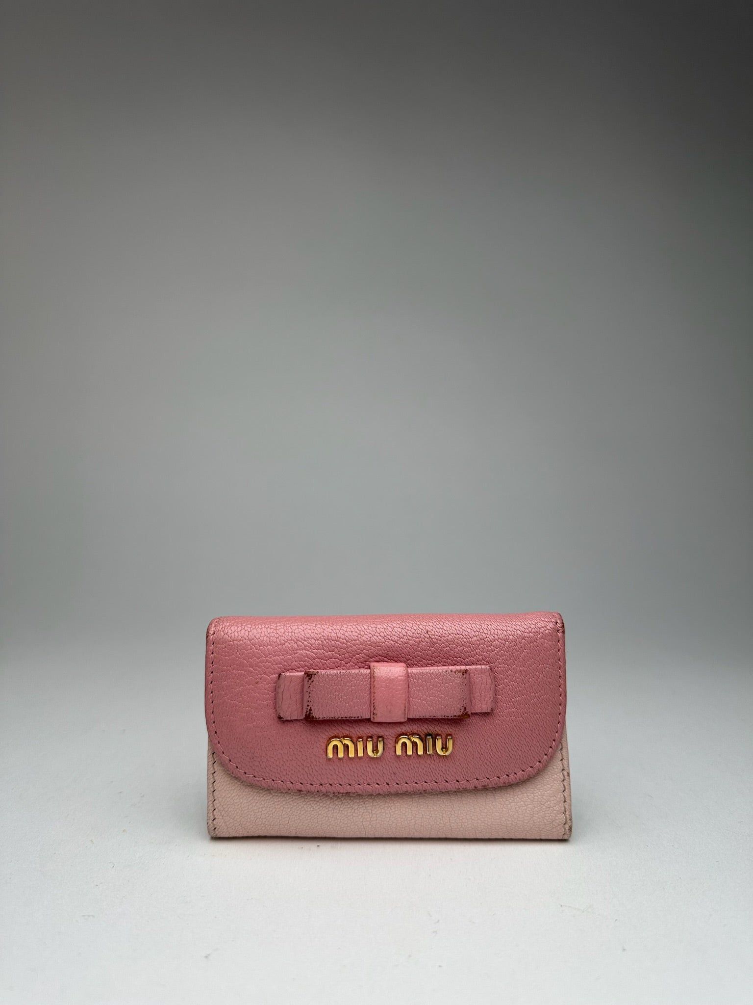 Miu Miu Vintage Leather Key Holder Pink Size ONE SIZE - 5 Thumbnail