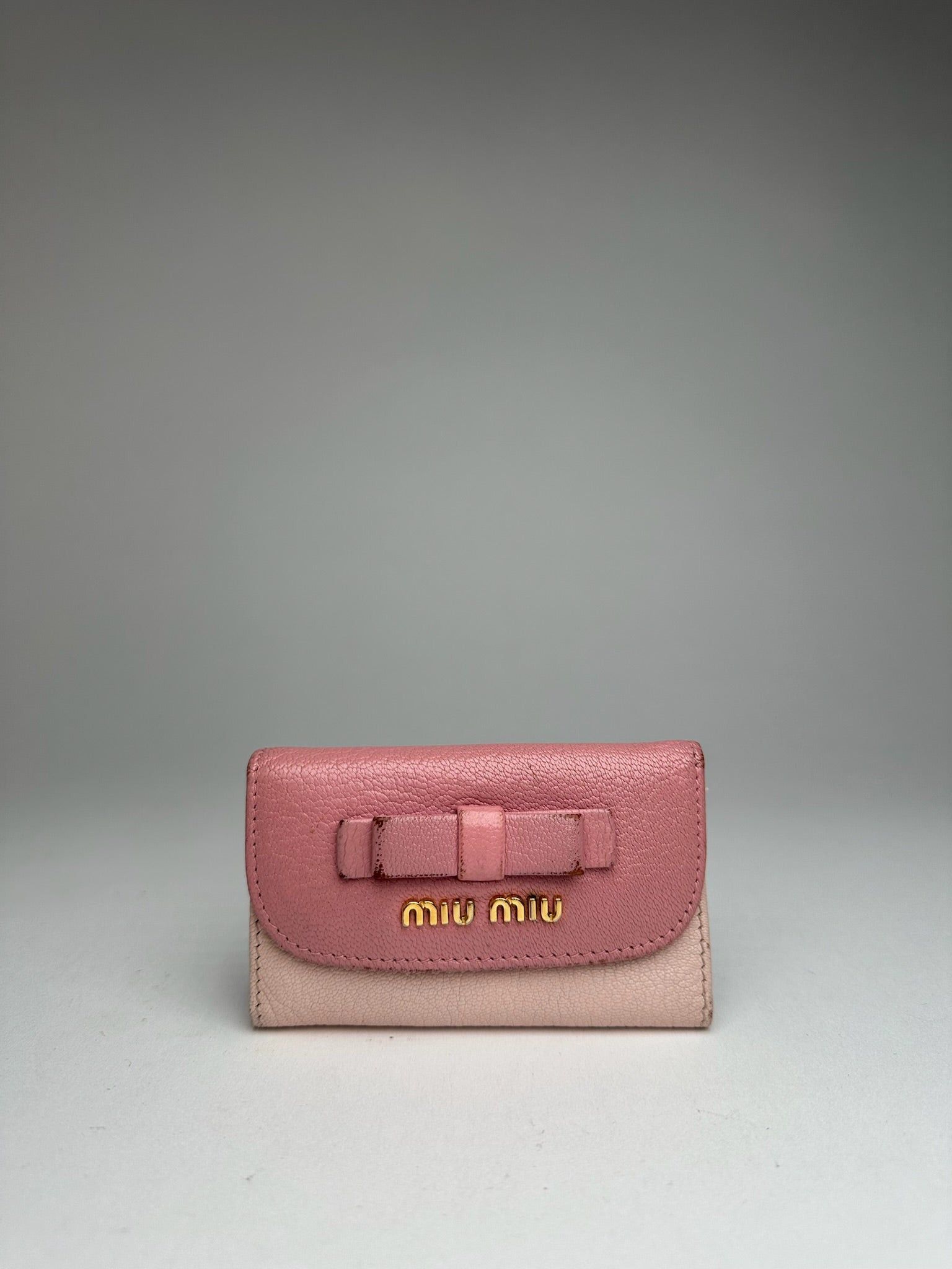 Miu Miu Vintage Leather Key Holder Pink Size ONE SIZE - 13 Thumbnail
