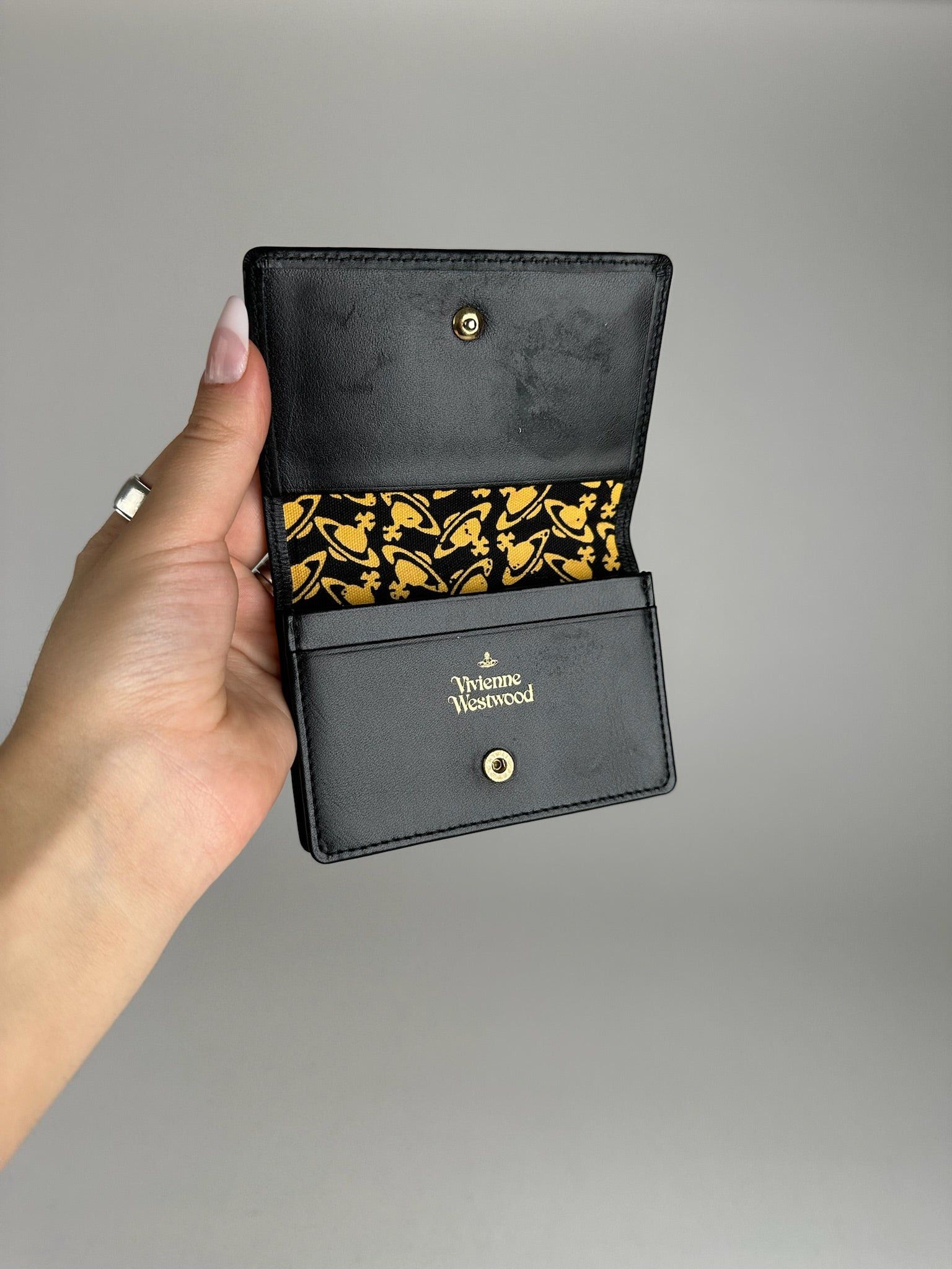 Vivienne Westwood Vintage Leather Card Holder Black Size ONE SIZE - 4 Thumbnail