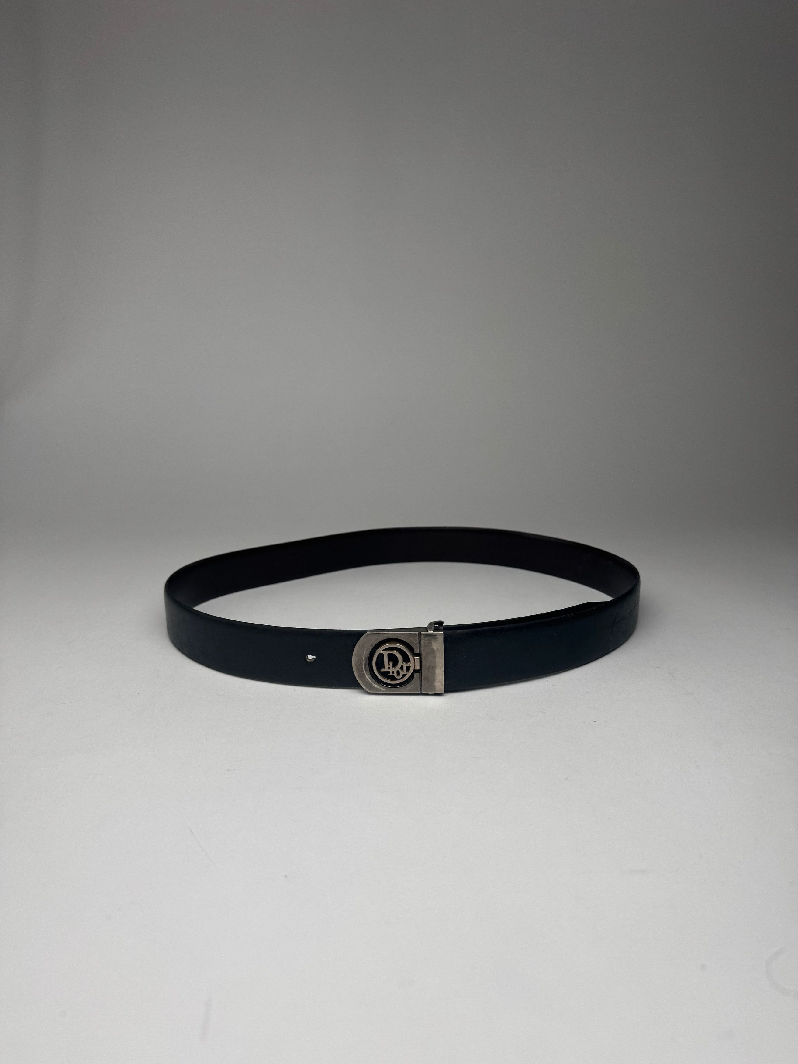 Dior Vintage Leather Belt black Size ONE SIZE - 8 Thumbnail