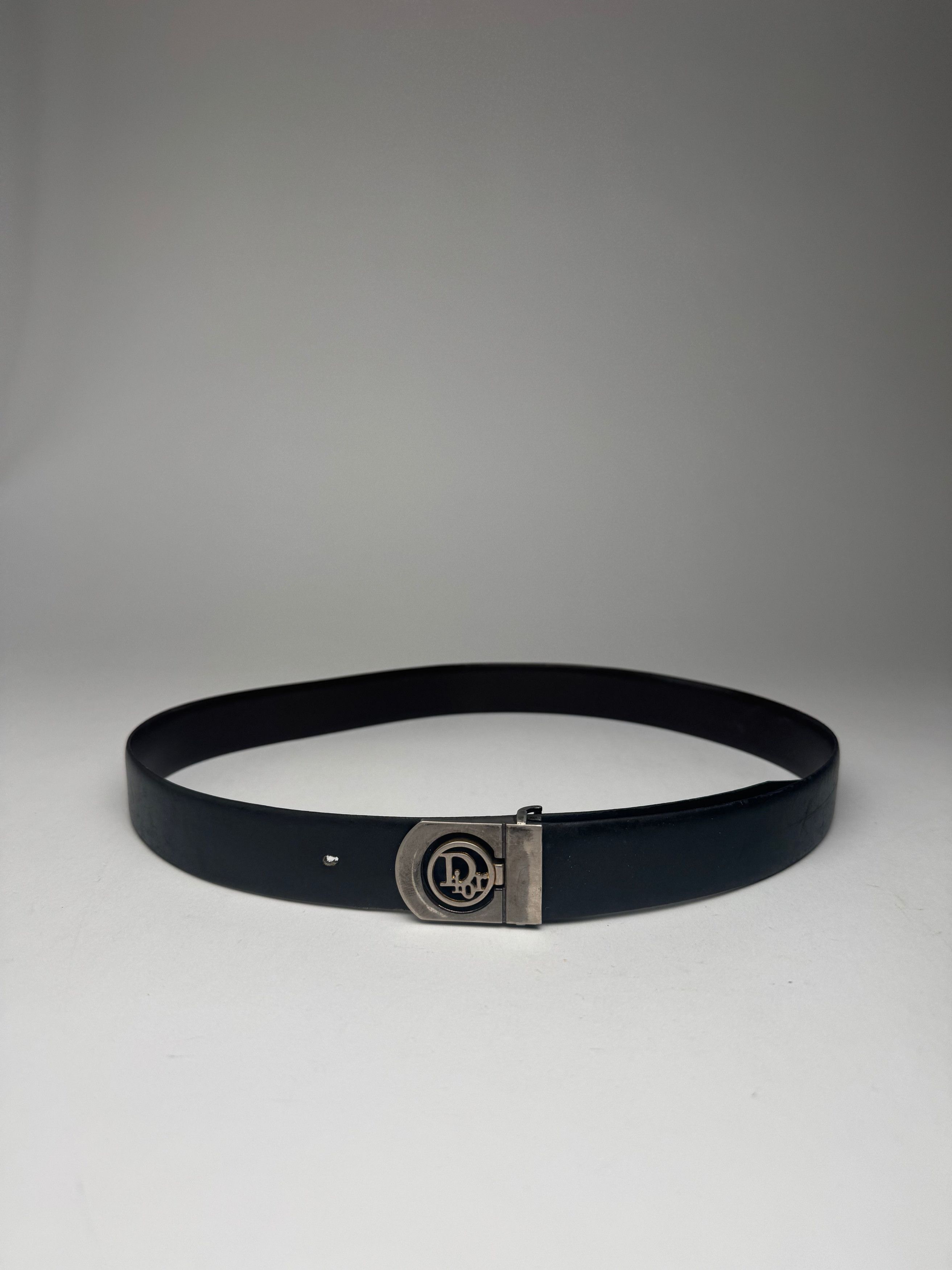 Dior Vintage Leather Belt black Size ONE SIZE - 4 Thumbnail