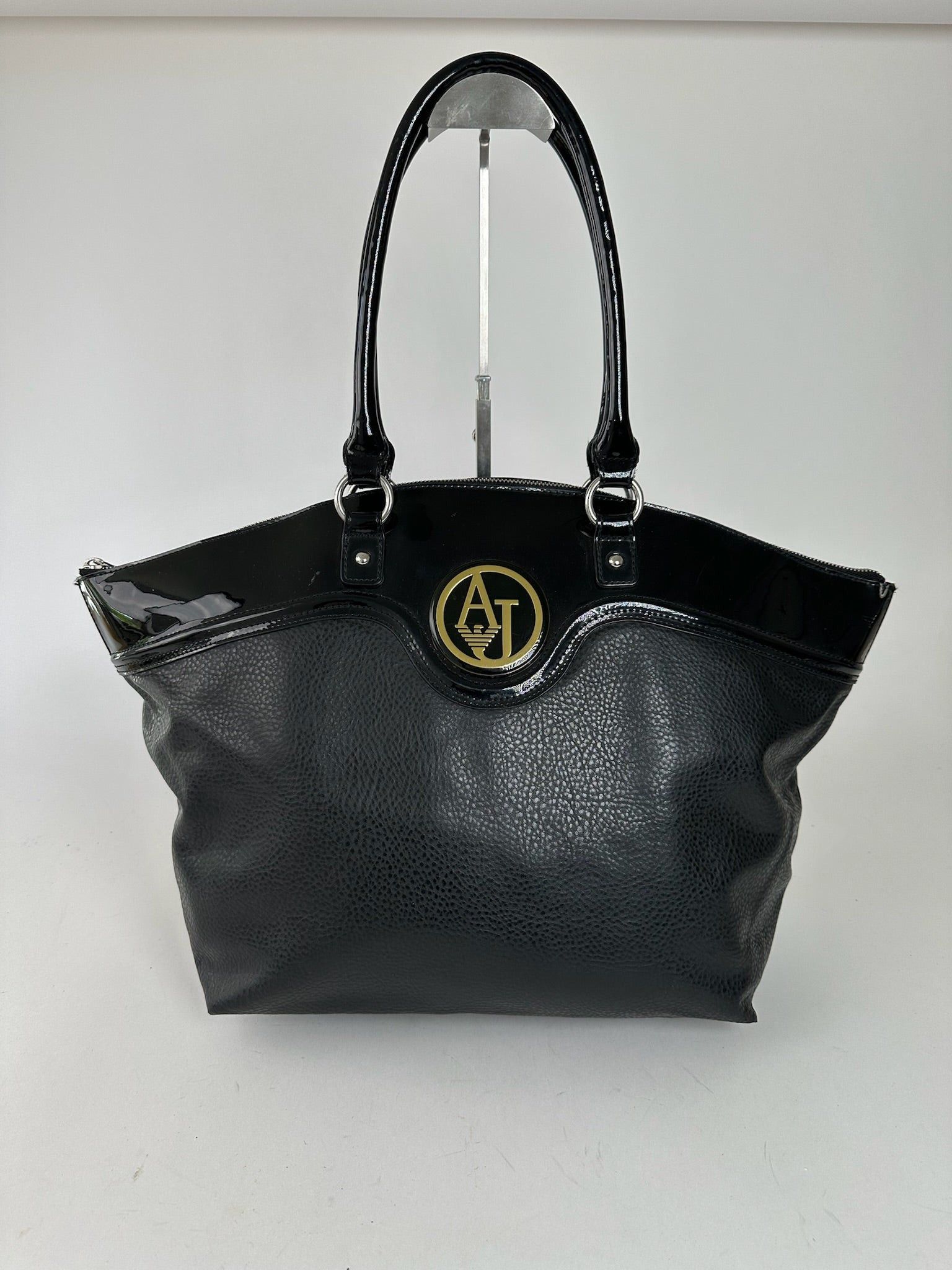 Giorgio Armani Vintage Armani Leather Duffel bag black Size ONE SIZE - 15 Thumbnail