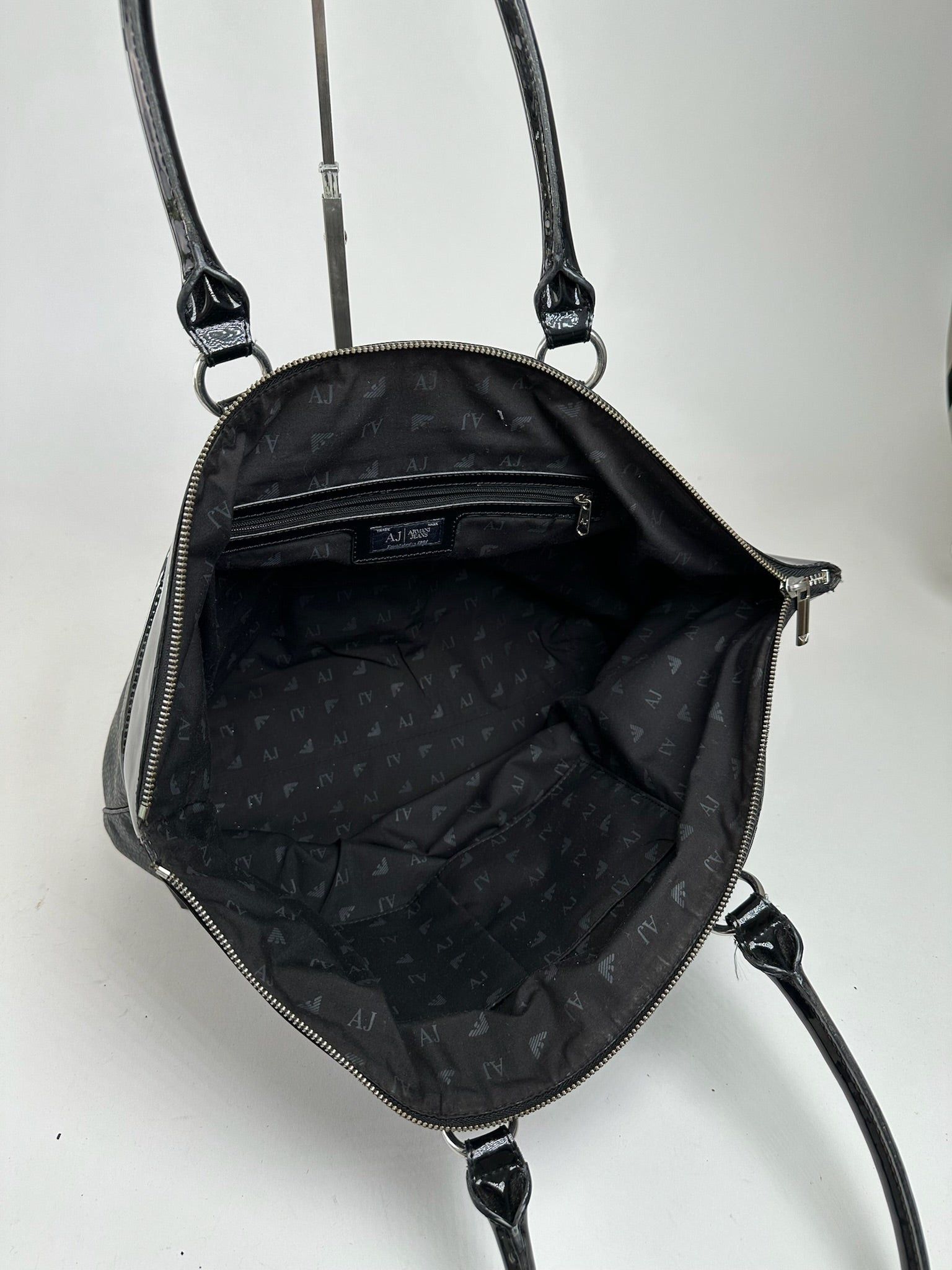 Giorgio Armani Vintage Armani Leather Duffel bag black Size ONE SIZE - 2 Thumbnail