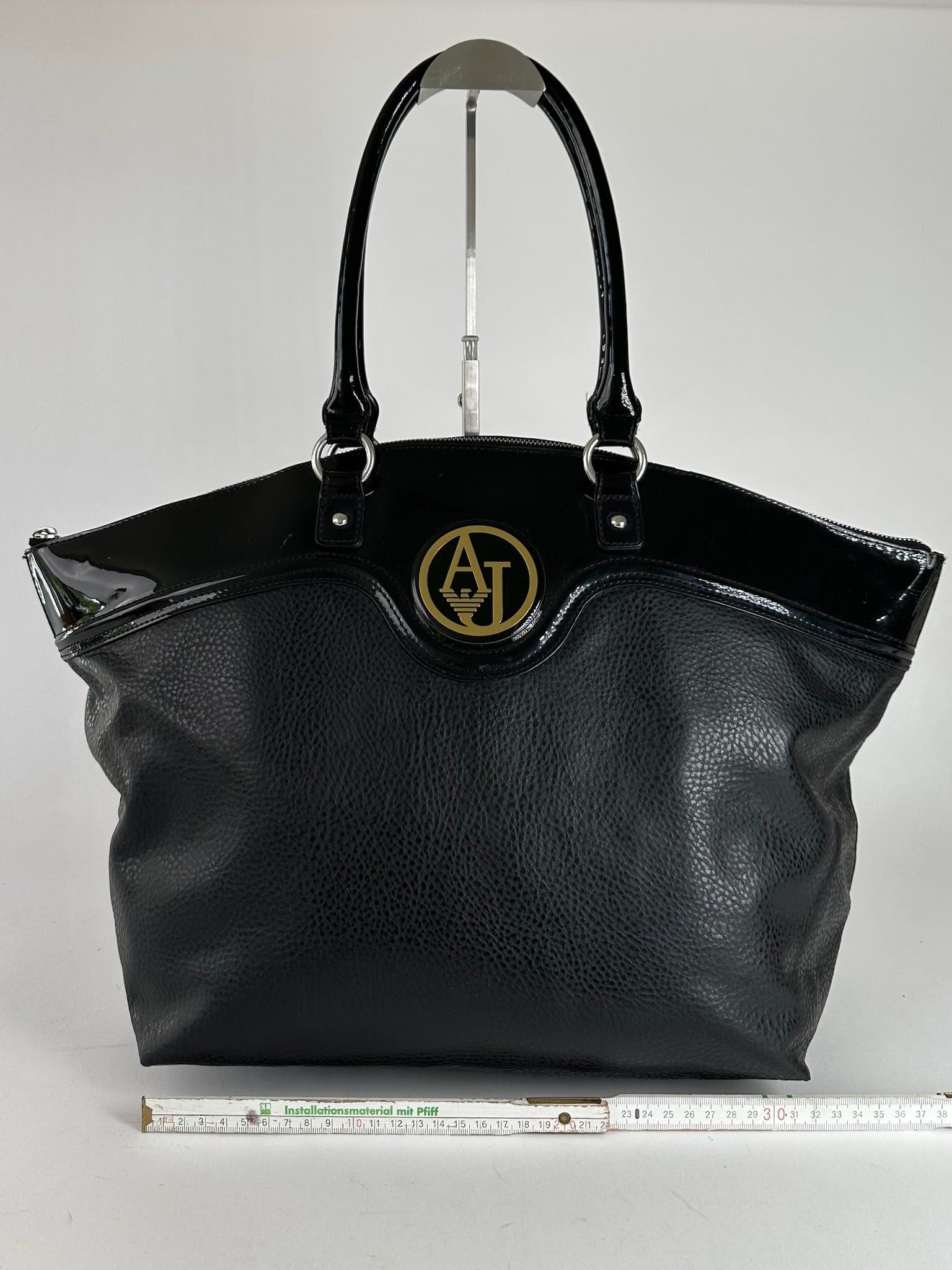 Giorgio Armani Vintage Armani Leather Duffel bag black Size ONE SIZE - 9 Thumbnail