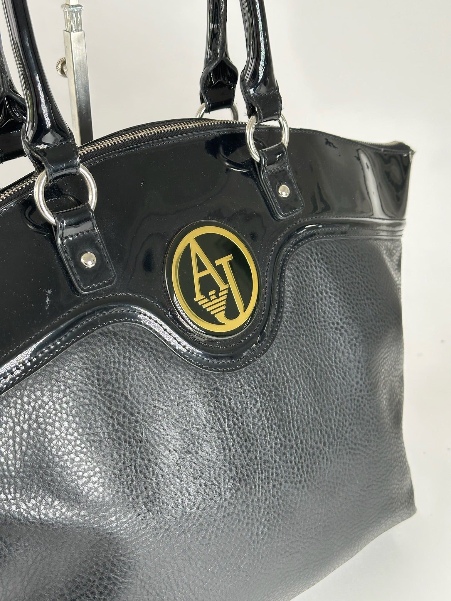 Giorgio Armani Vintage Armani Leather Duffel bag black Size ONE SIZE - 11 Thumbnail
