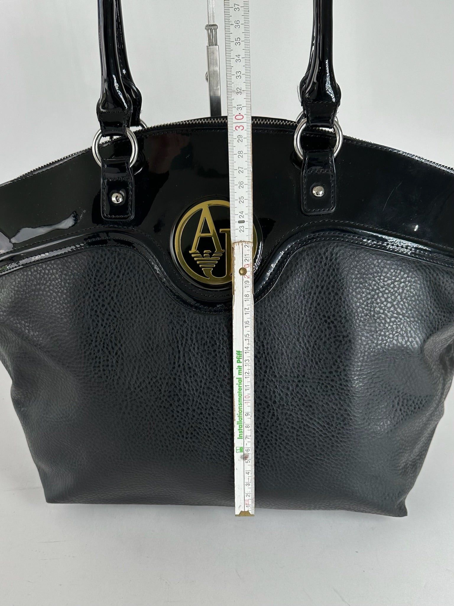 Giorgio Armani Vintage Armani Leather Duffel bag black Size ONE SIZE - 8 Thumbnail