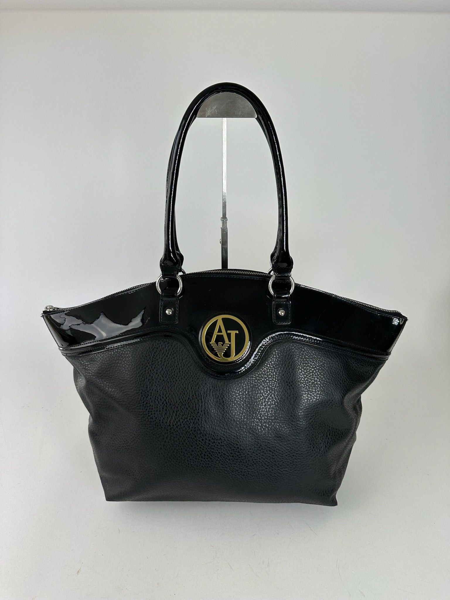 Giorgio Armani Vintage Armani Leather Duffel bag black Size ONE SIZE - 7 Thumbnail