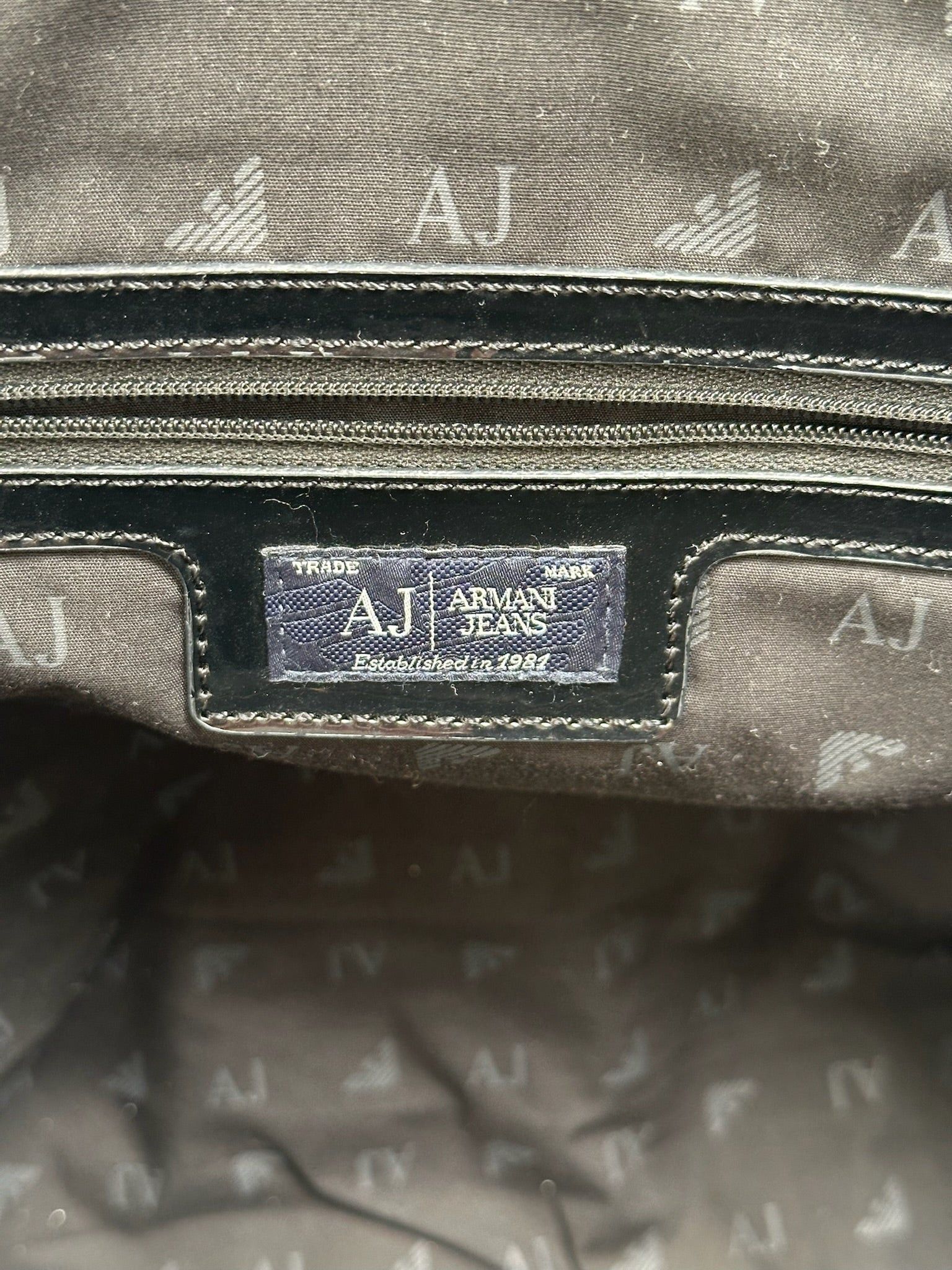 Giorgio Armani Vintage Armani Leather Duffel bag black Size ONE SIZE - 3 Thumbnail