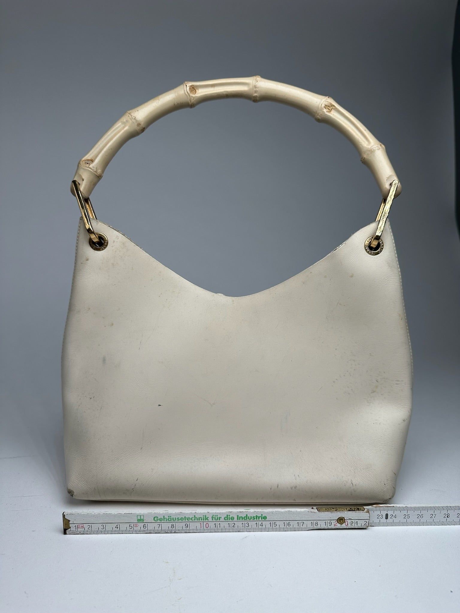Gucci Vintage bamboo leather bag white Size ONE SIZE - 5 Thumbnail