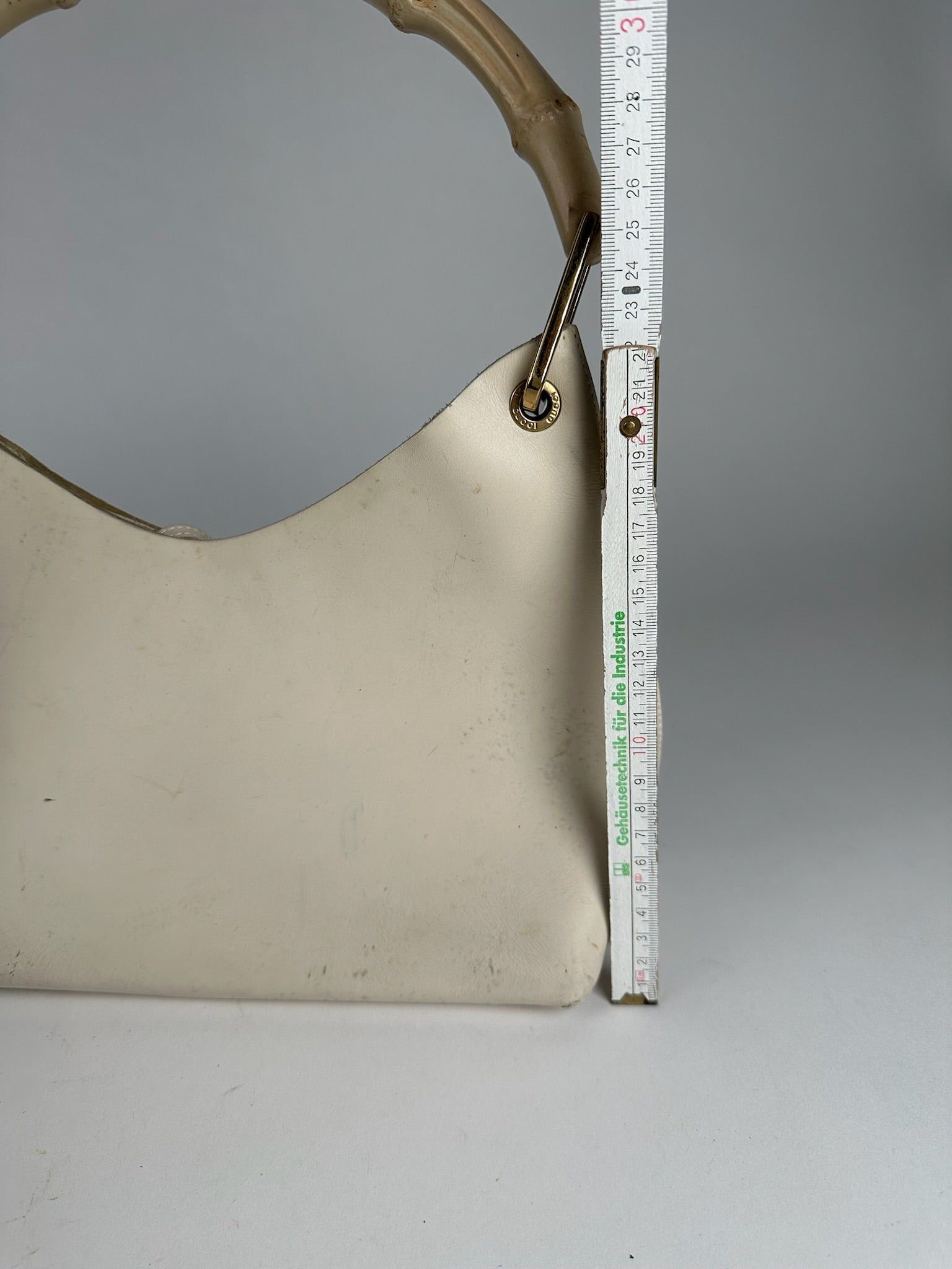Gucci Vintage bamboo leather bag white Size ONE SIZE - 15 Thumbnail