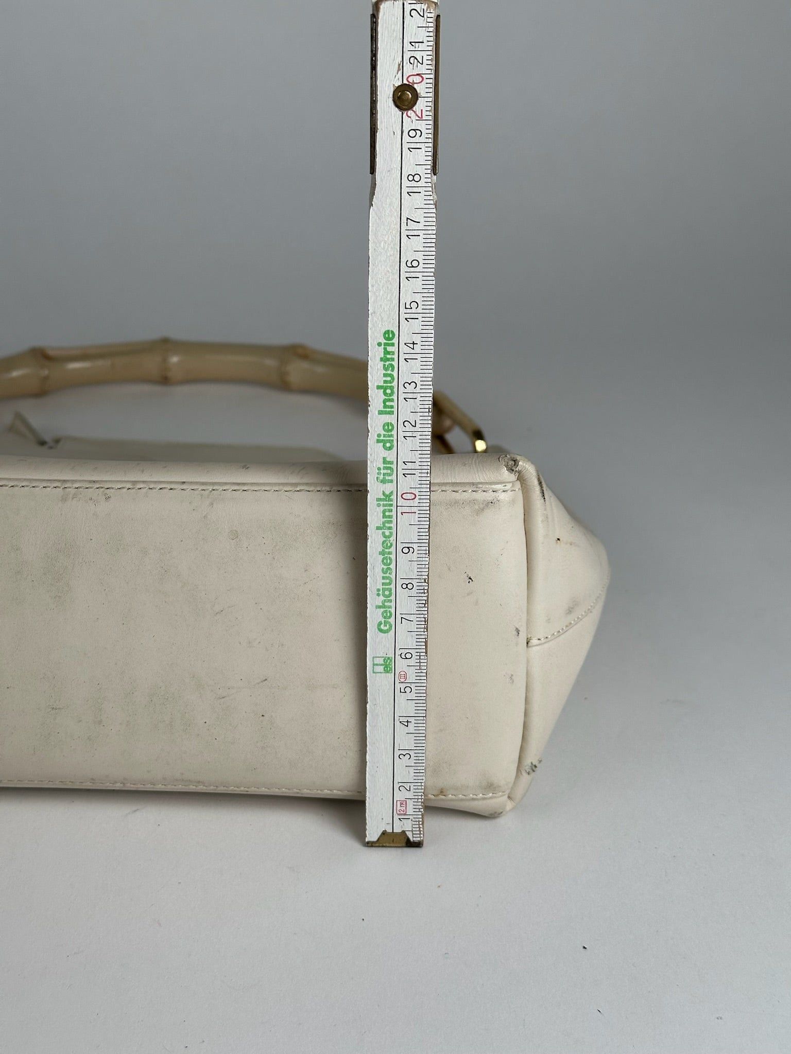 Gucci Vintage bamboo leather bag white Size ONE SIZE - 4 Thumbnail