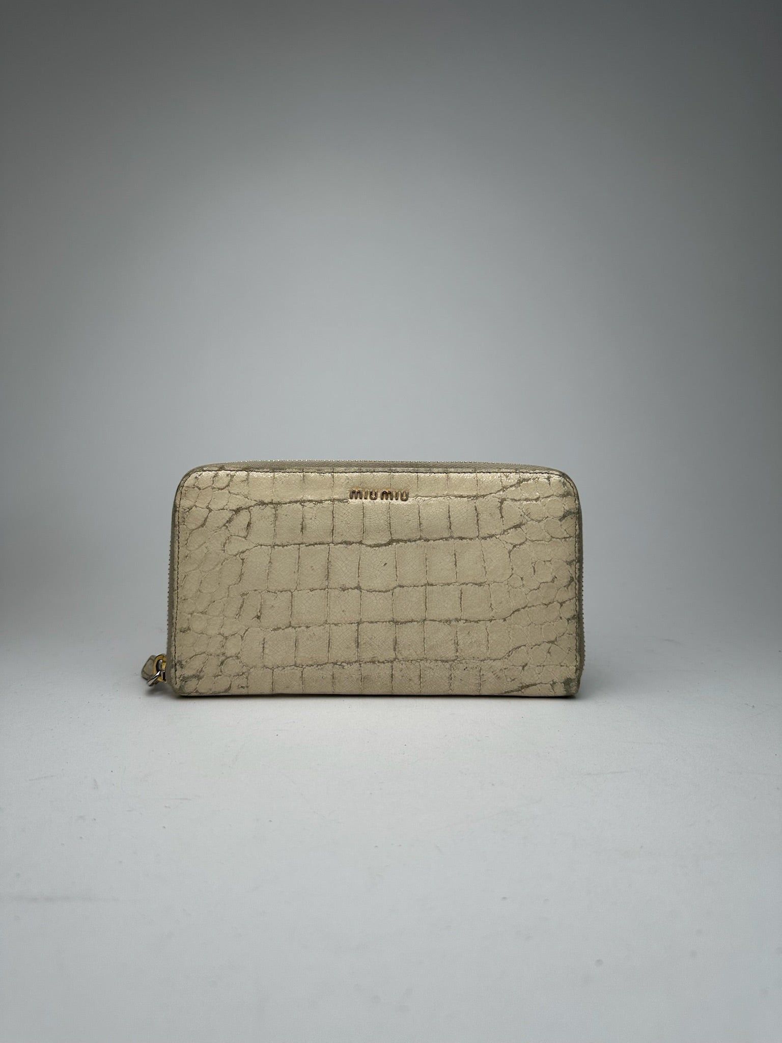 Miu Miu Vintage leather wallet white Size ONE SIZE - 8 Thumbnail