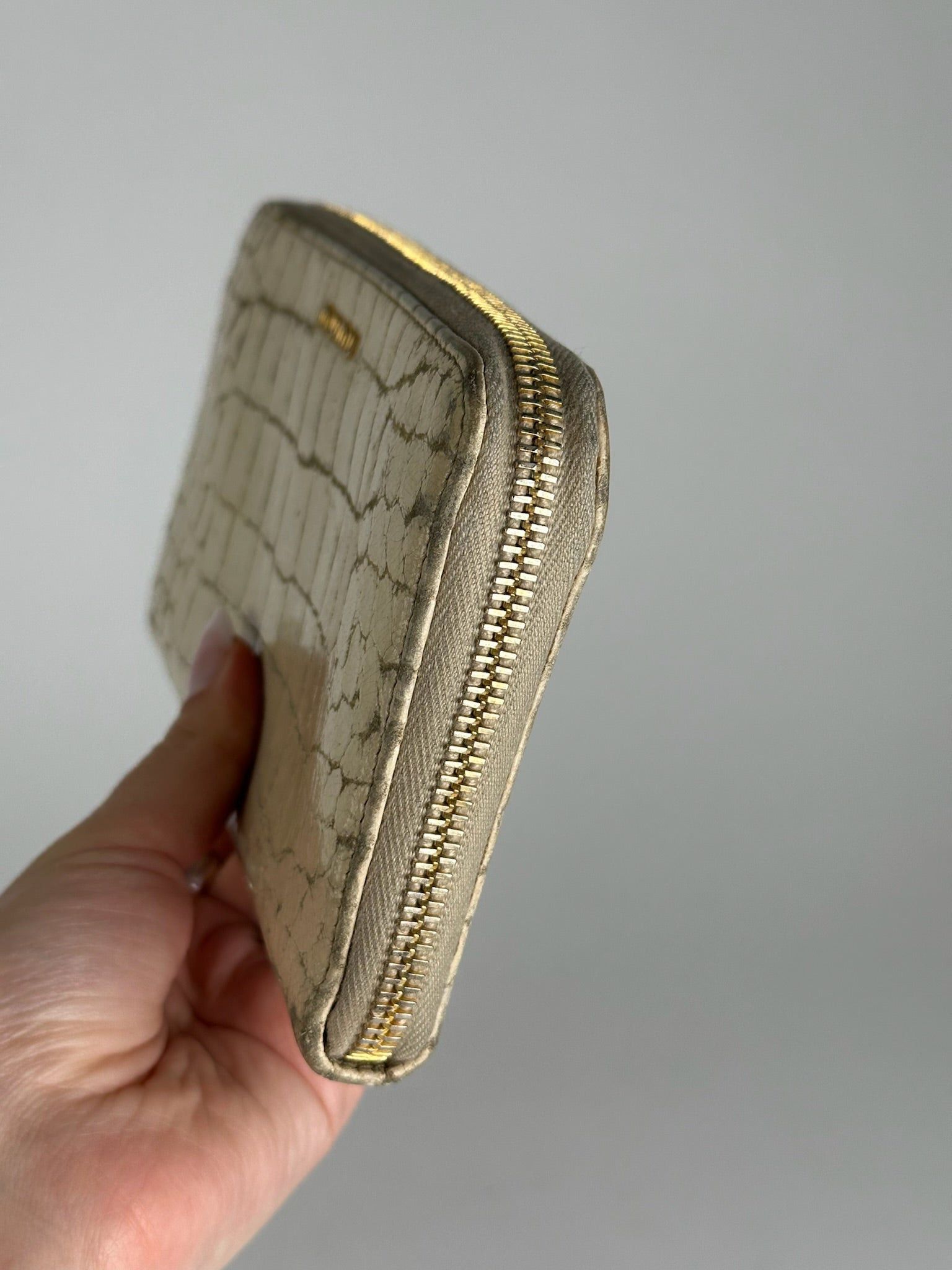 Miu Miu Vintage leather wallet white Size ONE SIZE - 3 Thumbnail